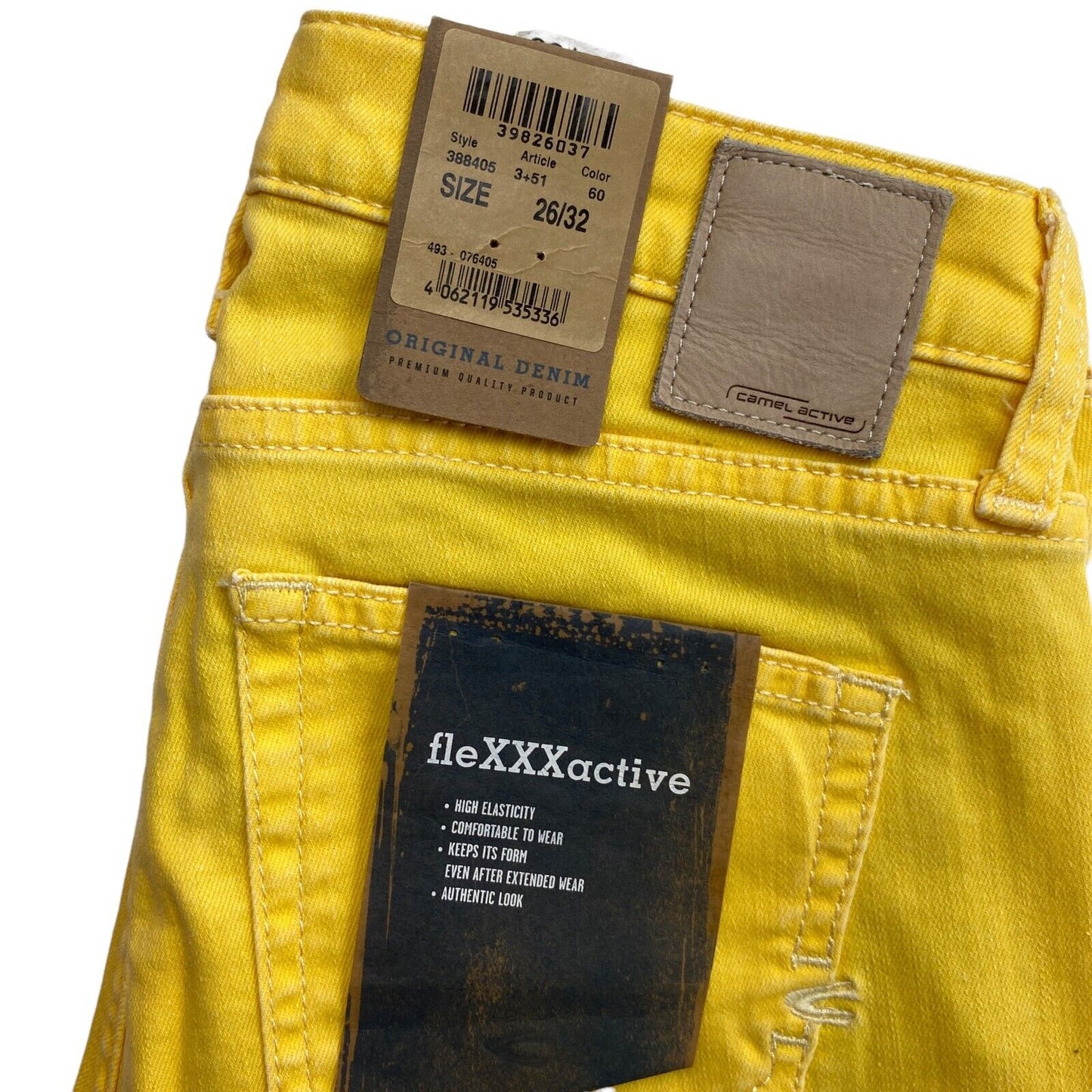 Camel Active Women Yellow Slim Jeans Size W26 L32