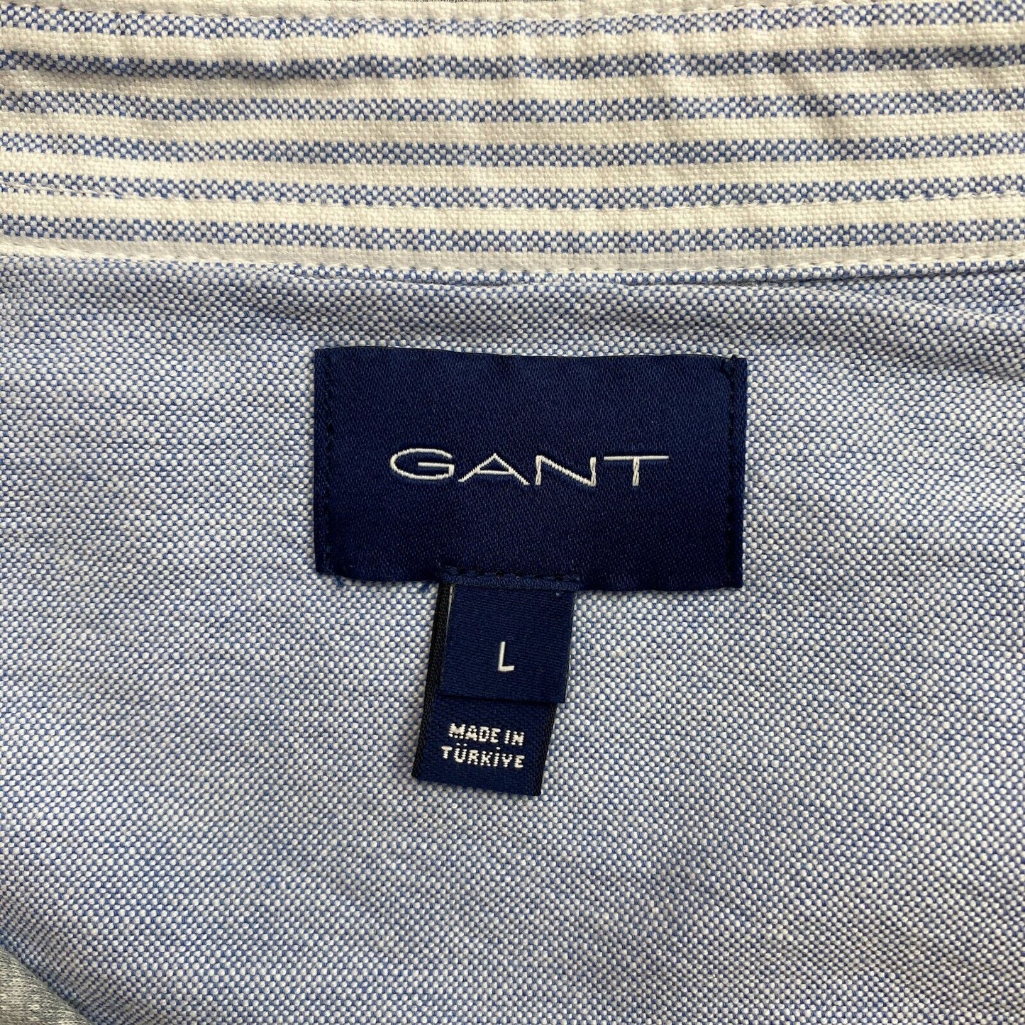 GANT Men Grey Mercerized Jersey Short Sleeve Polo Shirt Size L Short