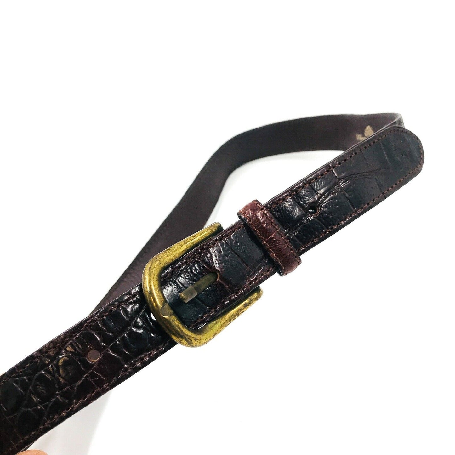 Mulberry Brown Ladies 100% Leather Belt 28 in. 70 cm