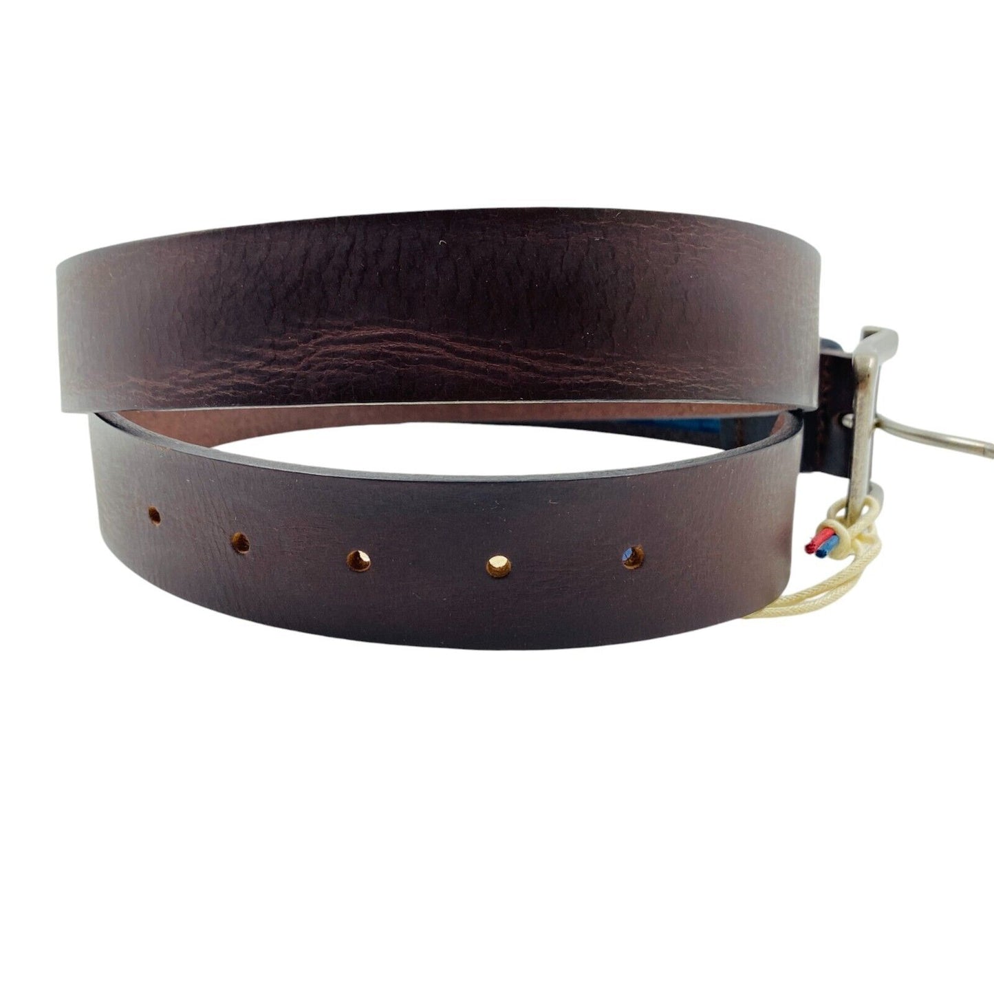 Tommy Jeans Mens Dark Brown Classic Leather Belt Size 95 cm. 38 In.