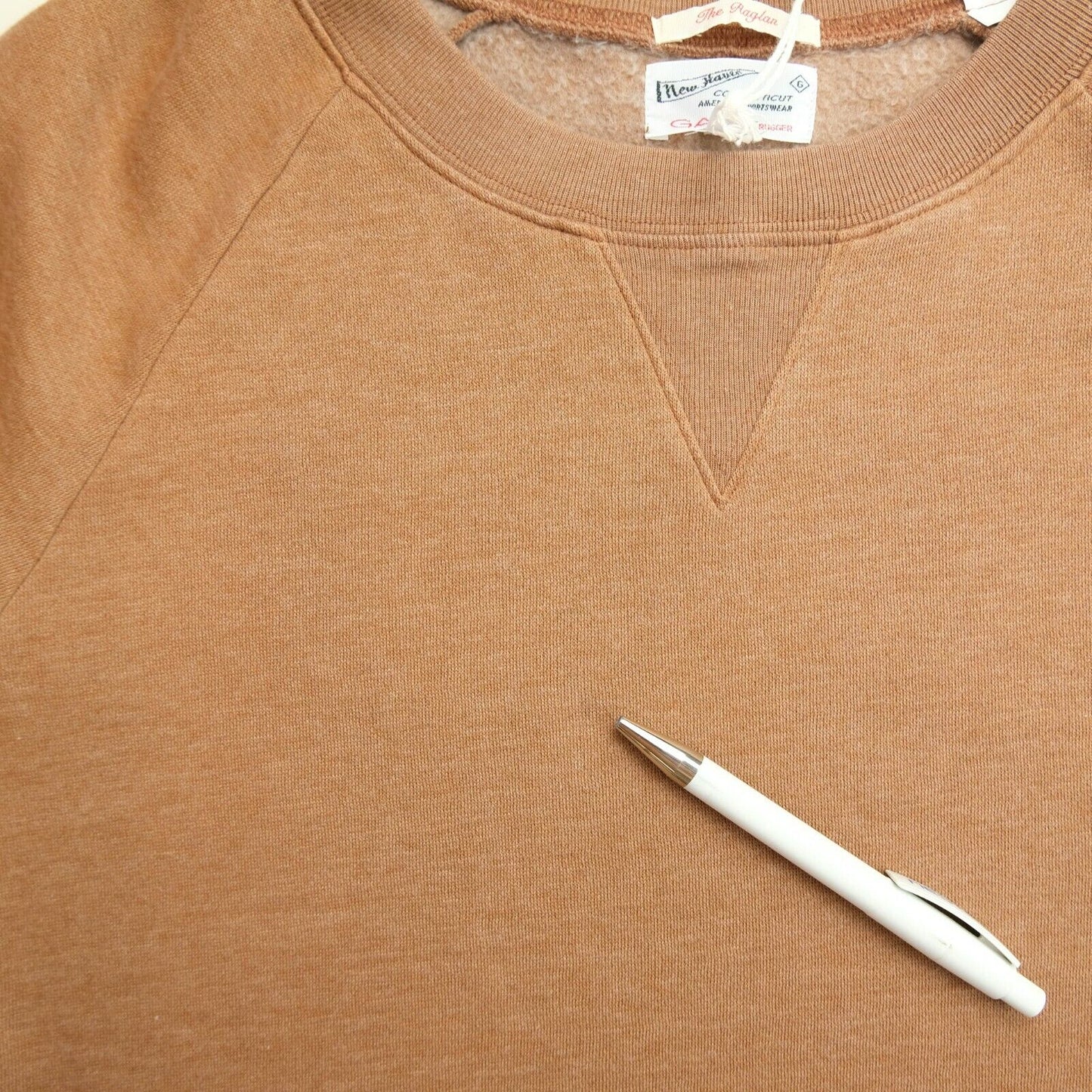 GANT Pull à col rond raglan marron taille S