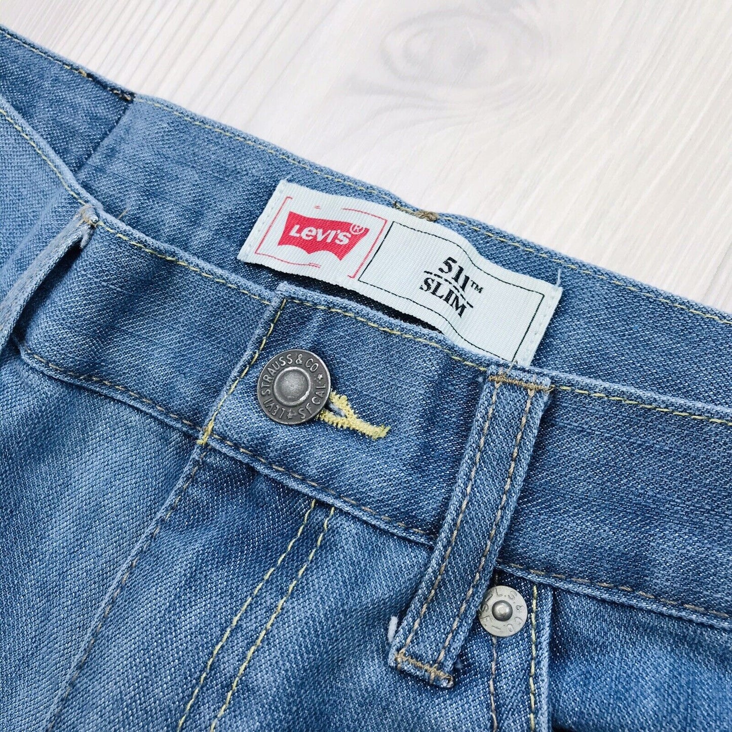 Levi's 511 Damen-Jeans in Slim Fit, Blau, Größe 18 Reg / W29 L29