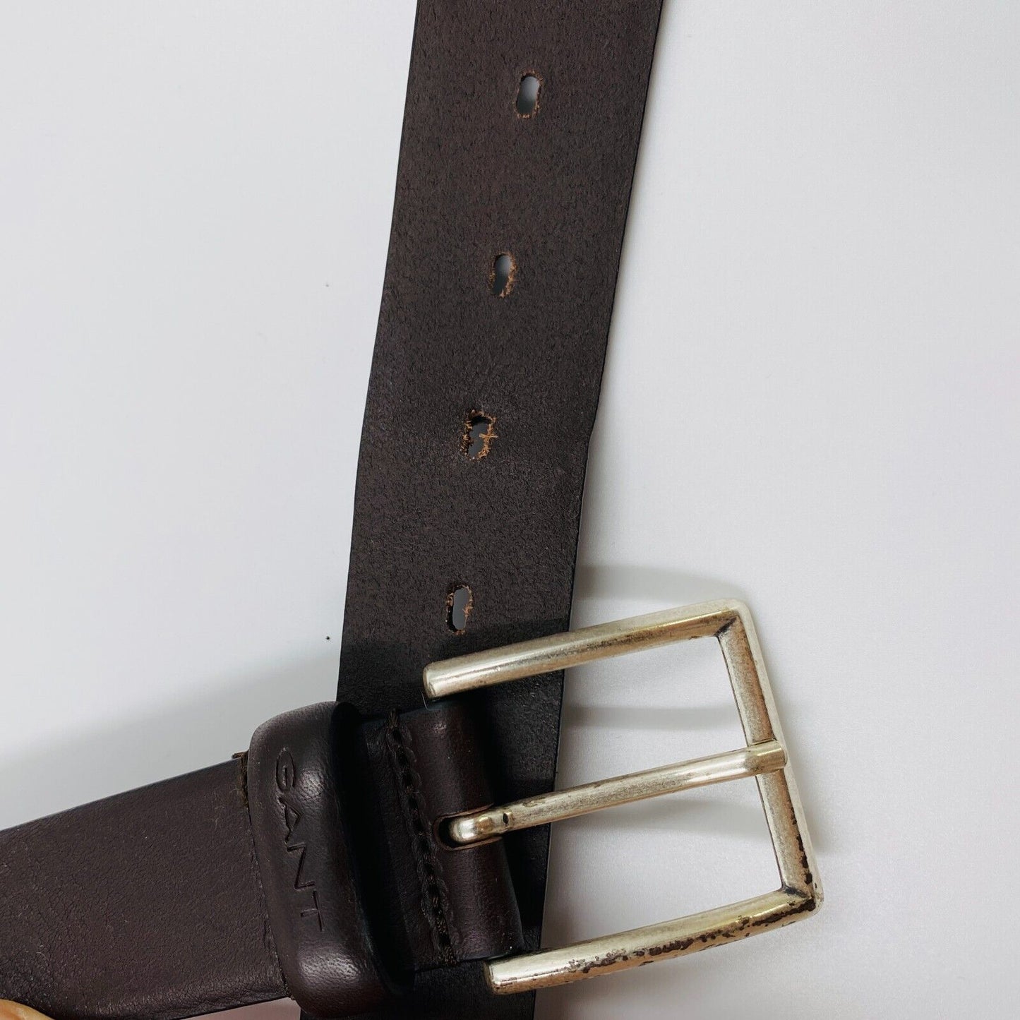 GANT Dark Brown 100% Leather Belt Size 95 cm 37''