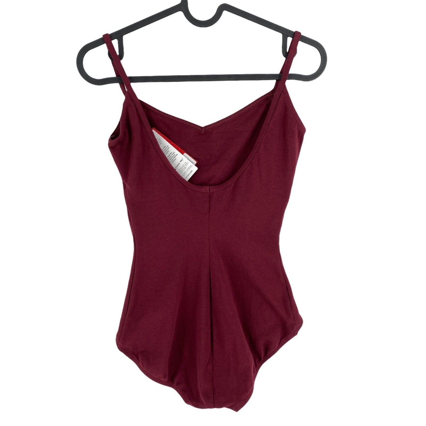 CAPEZIO Dark Red Princess Camisole Body Size M