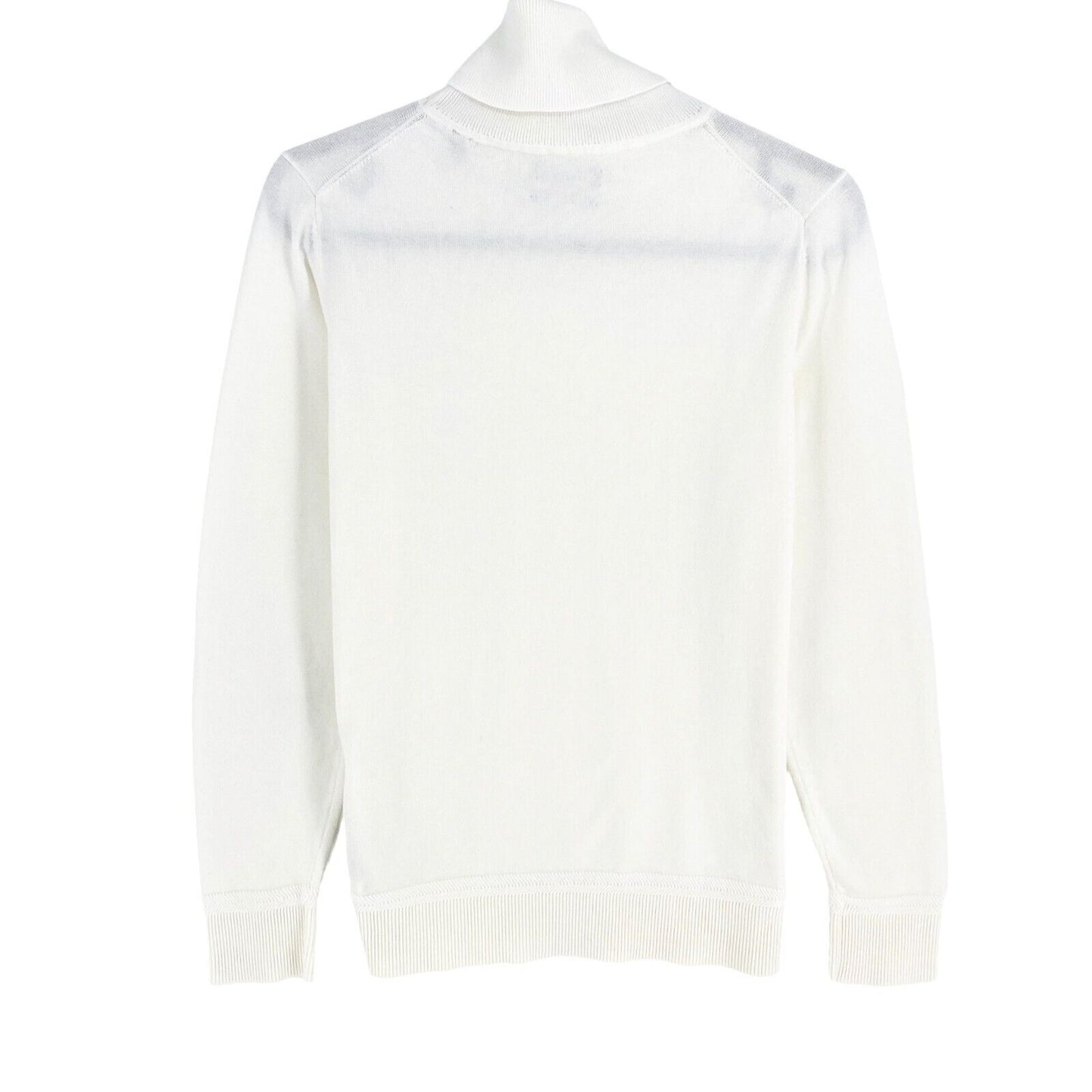 GANT White Cotton Roll Neck Sweater Pullover Size S