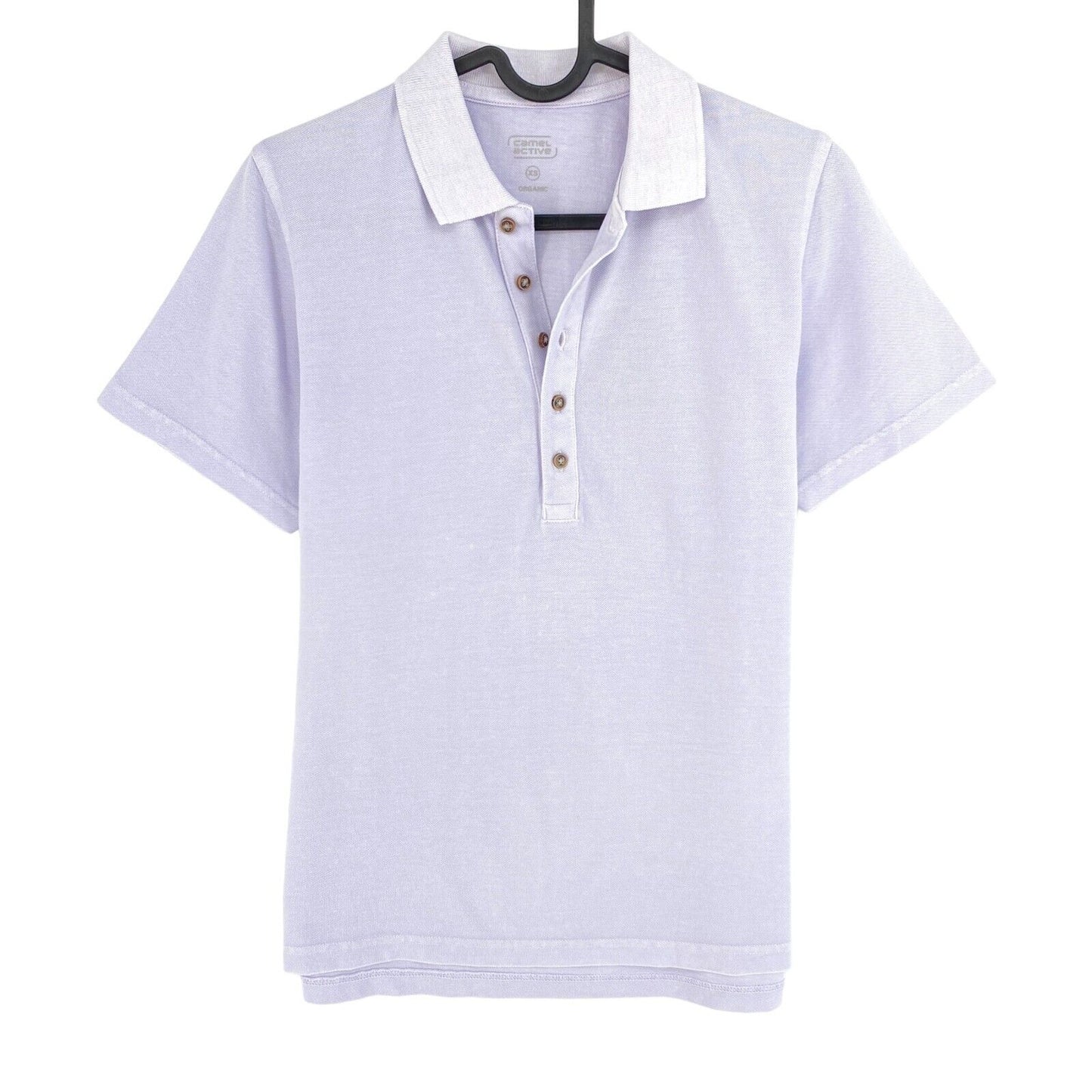 Camel Active Hellviolettes Piqué-Poloshirt SS, Größe XS