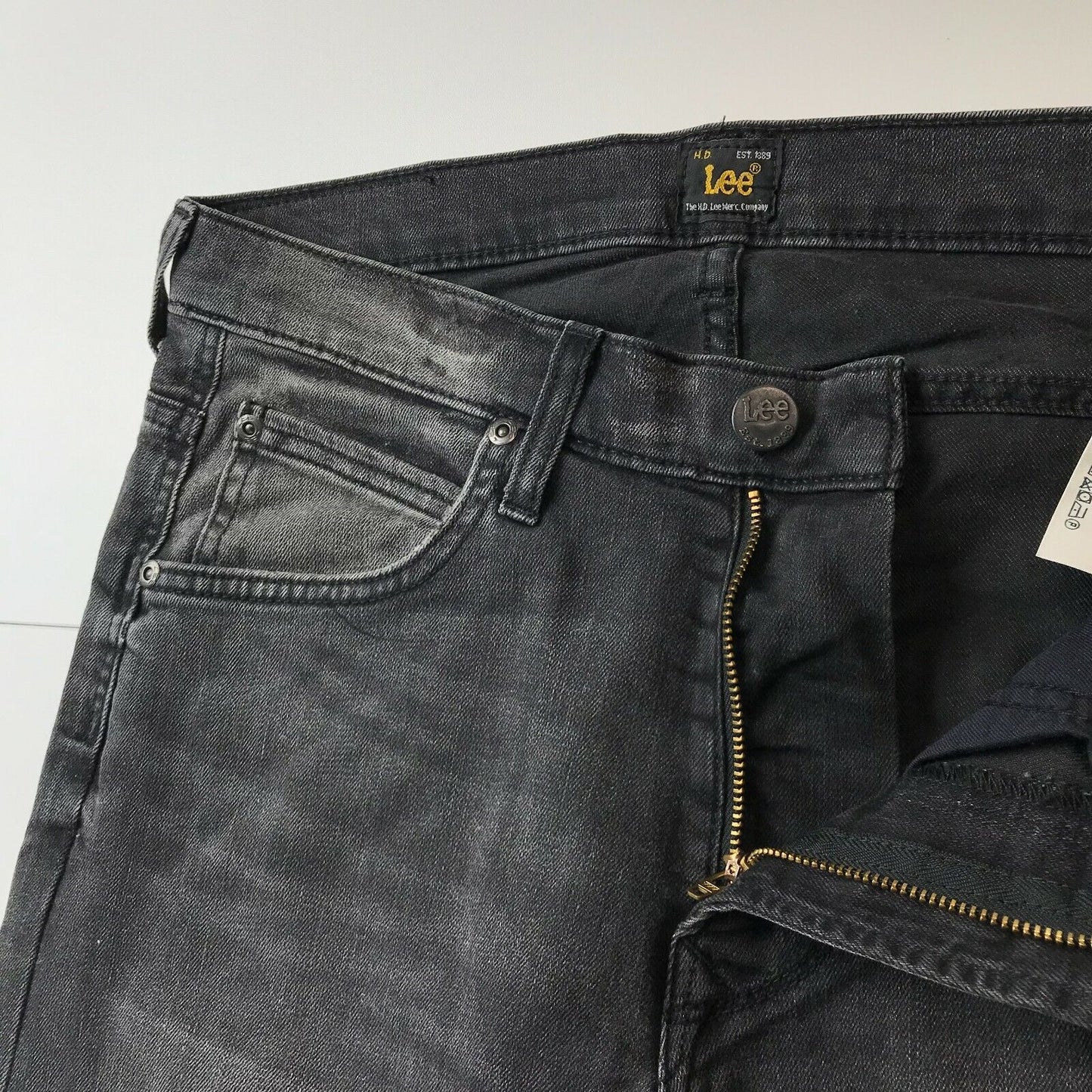 Lee LUKE Dark Grey Slim Tapered Fit Jeans Size W29 L32