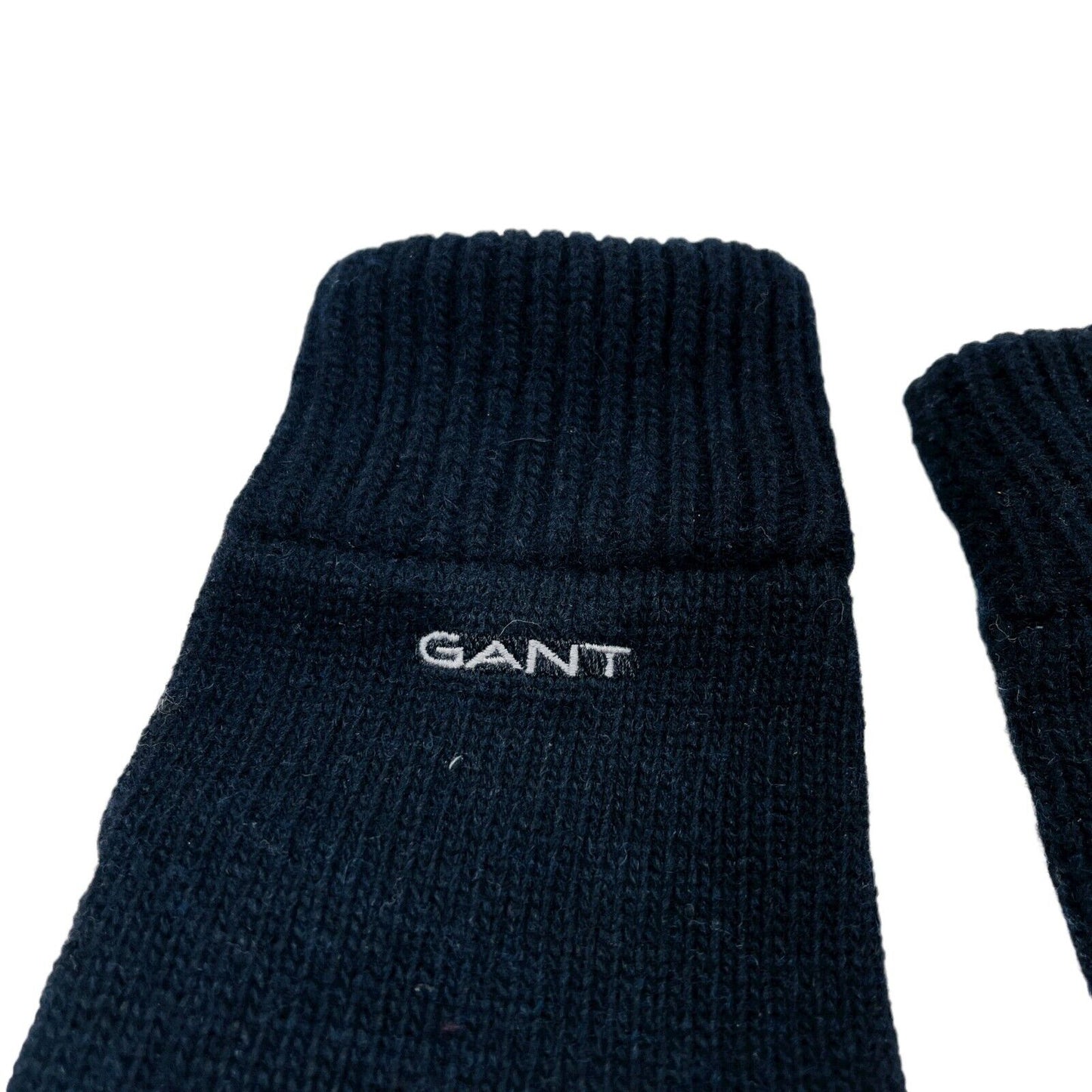 GANT Gants chauds en tricot pour femme en laine mélangée noire Taille unique