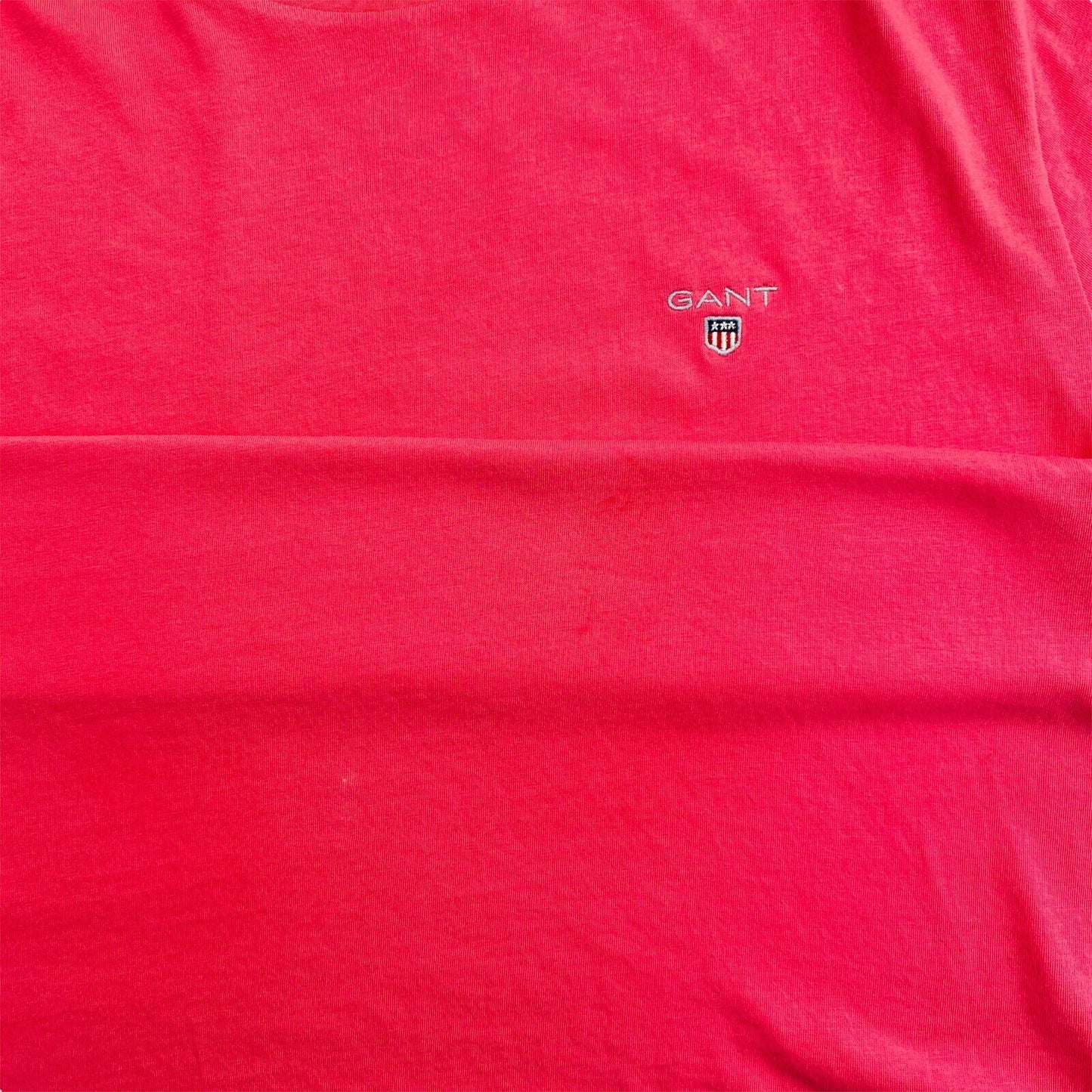 GANT Pink Original Crew Neck Regular T Shirt Size M