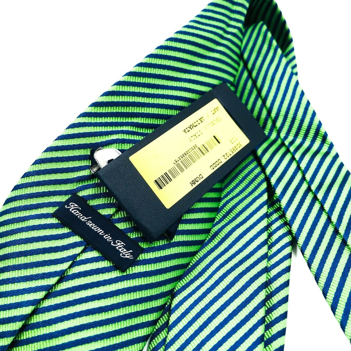 GANT Green Blue Striped 100% Silk Tie Made In Italy