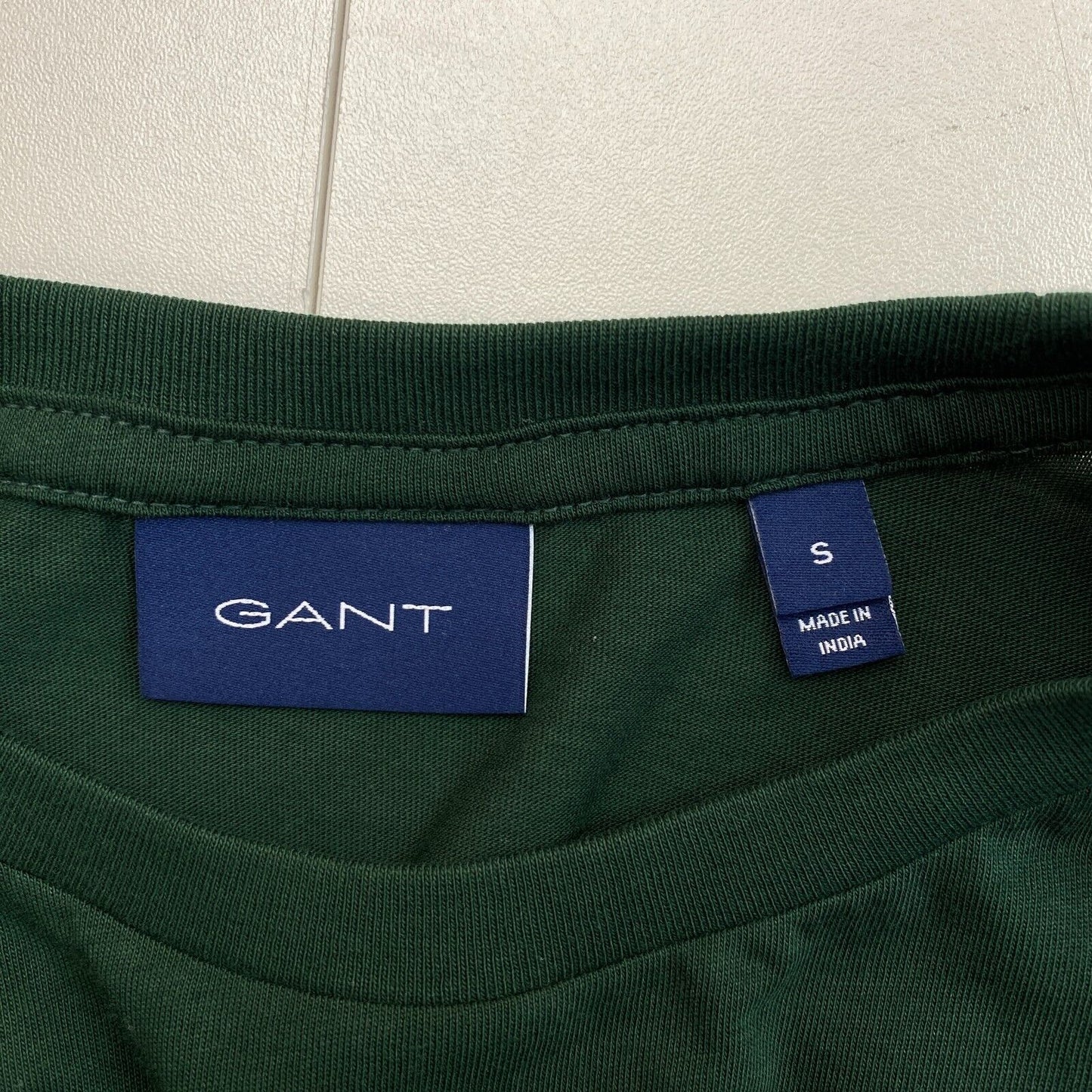 GANT Dark Green Original Crew Neck Long Sleeves T Shirt Size S