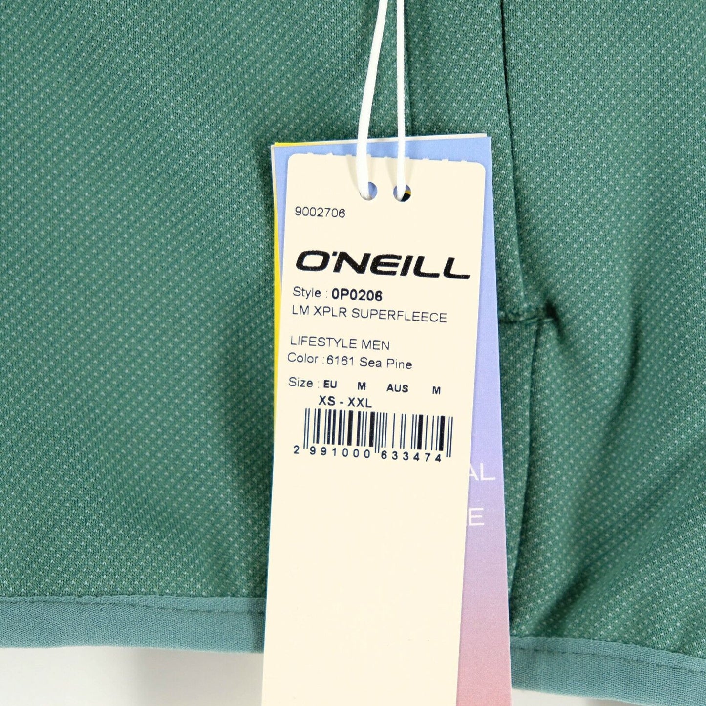 O'NEILL XPLR Super Fleece Vert Full Zip Sweat à capuche Veste Jumper Taille M