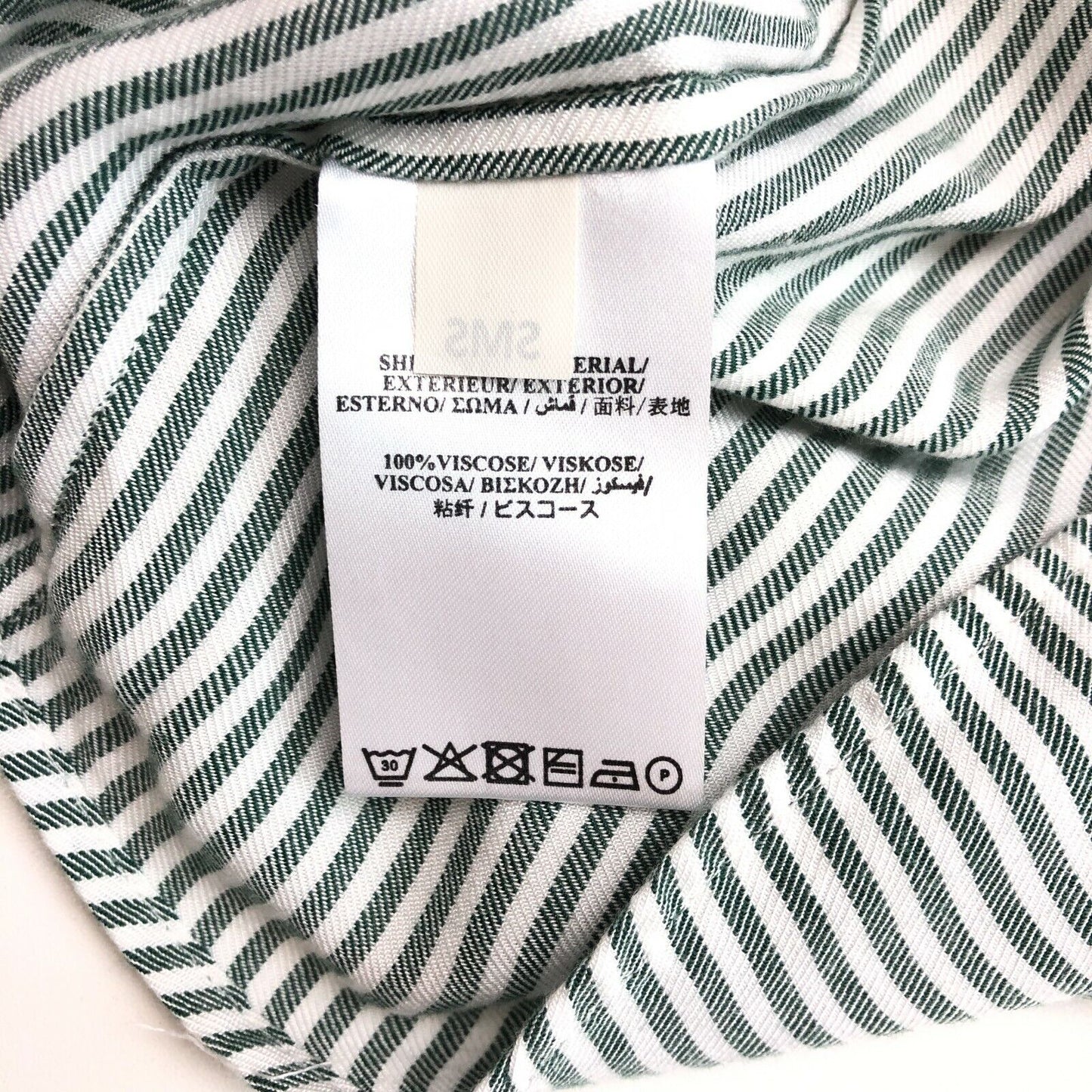 GANT Green Striped Shirt Size EU 36 UK 10 US 6