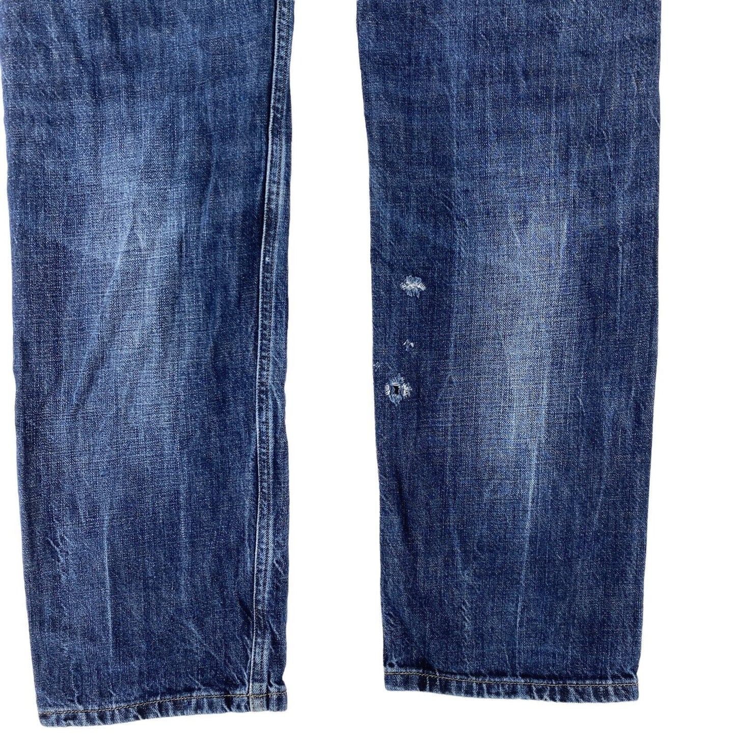 Tommy Hilfiger RYAN Blue Regular Straight Fit Distressed Jeans W31 L32