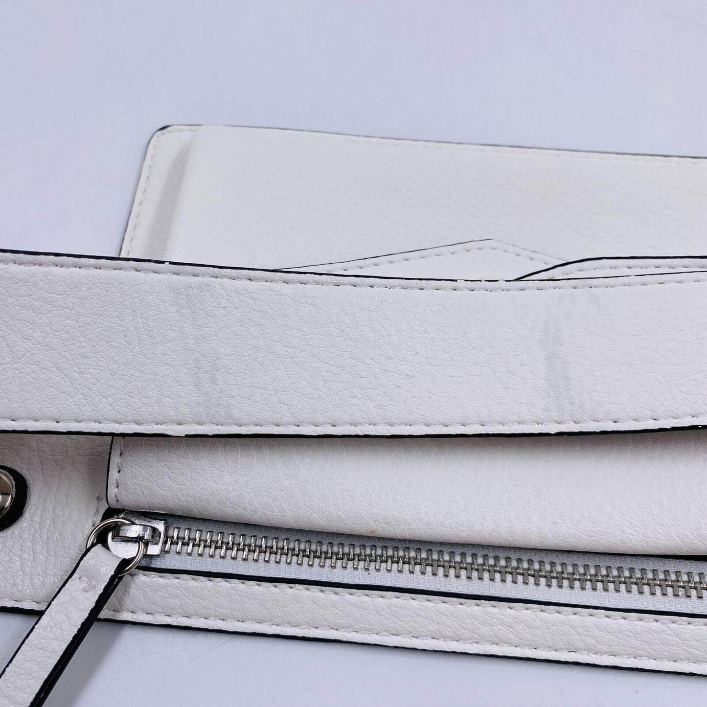 s.Oliver Women White Eco Leather Travel Belt Bag Waist Pack