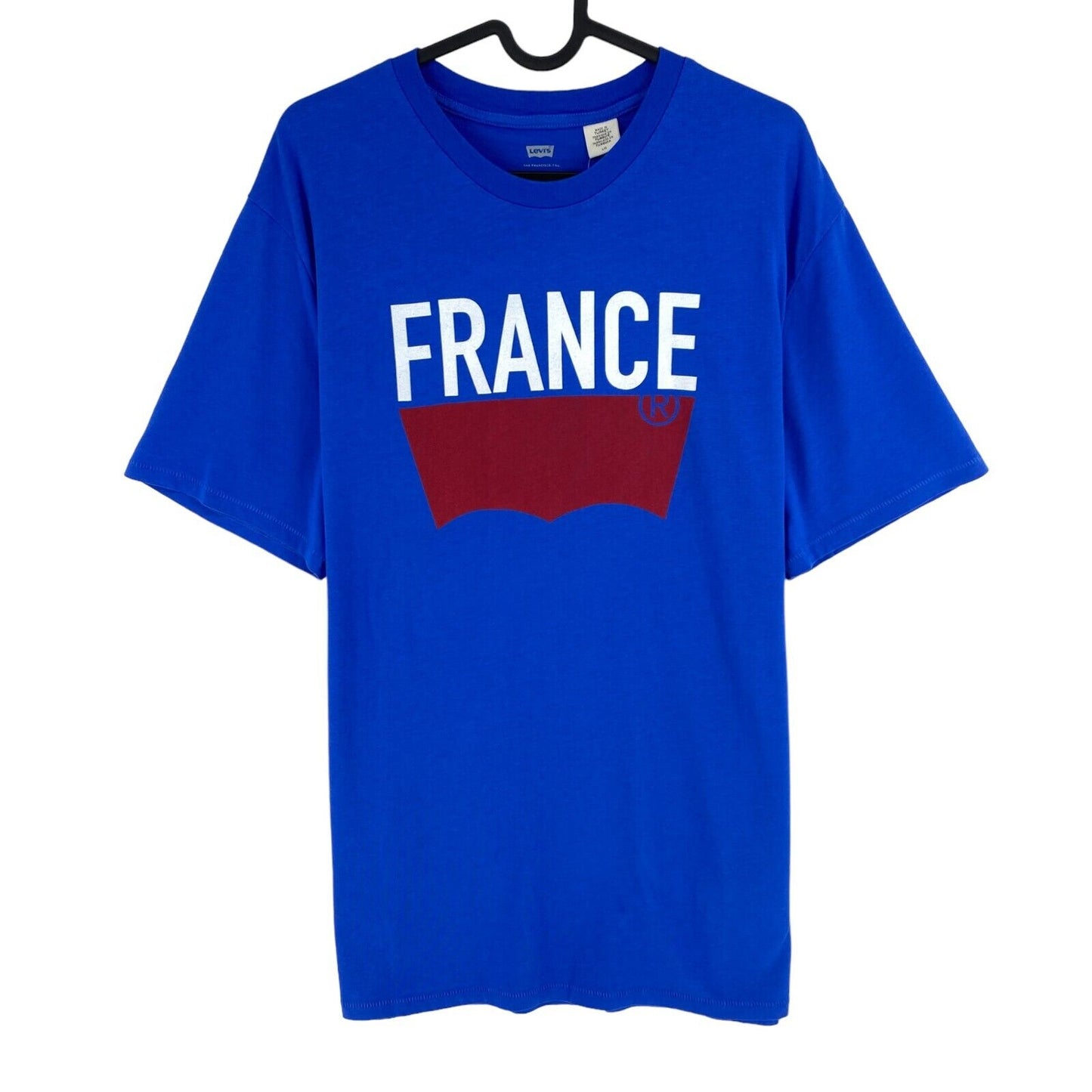 Levi`s Bleu Foncé Logo Crew Neck Manches Courtes T-shirt Taille L