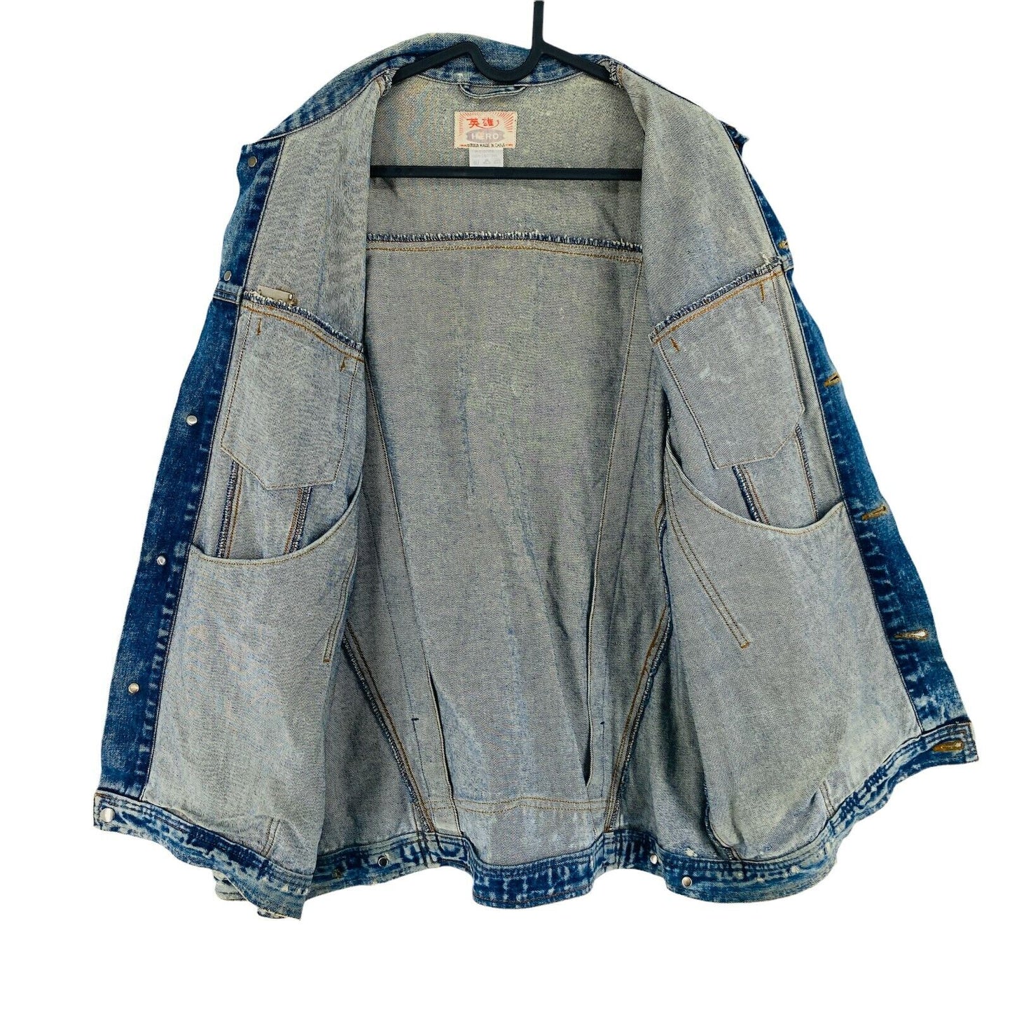 Blue Vintage Denim Jeans Jacket Size XL