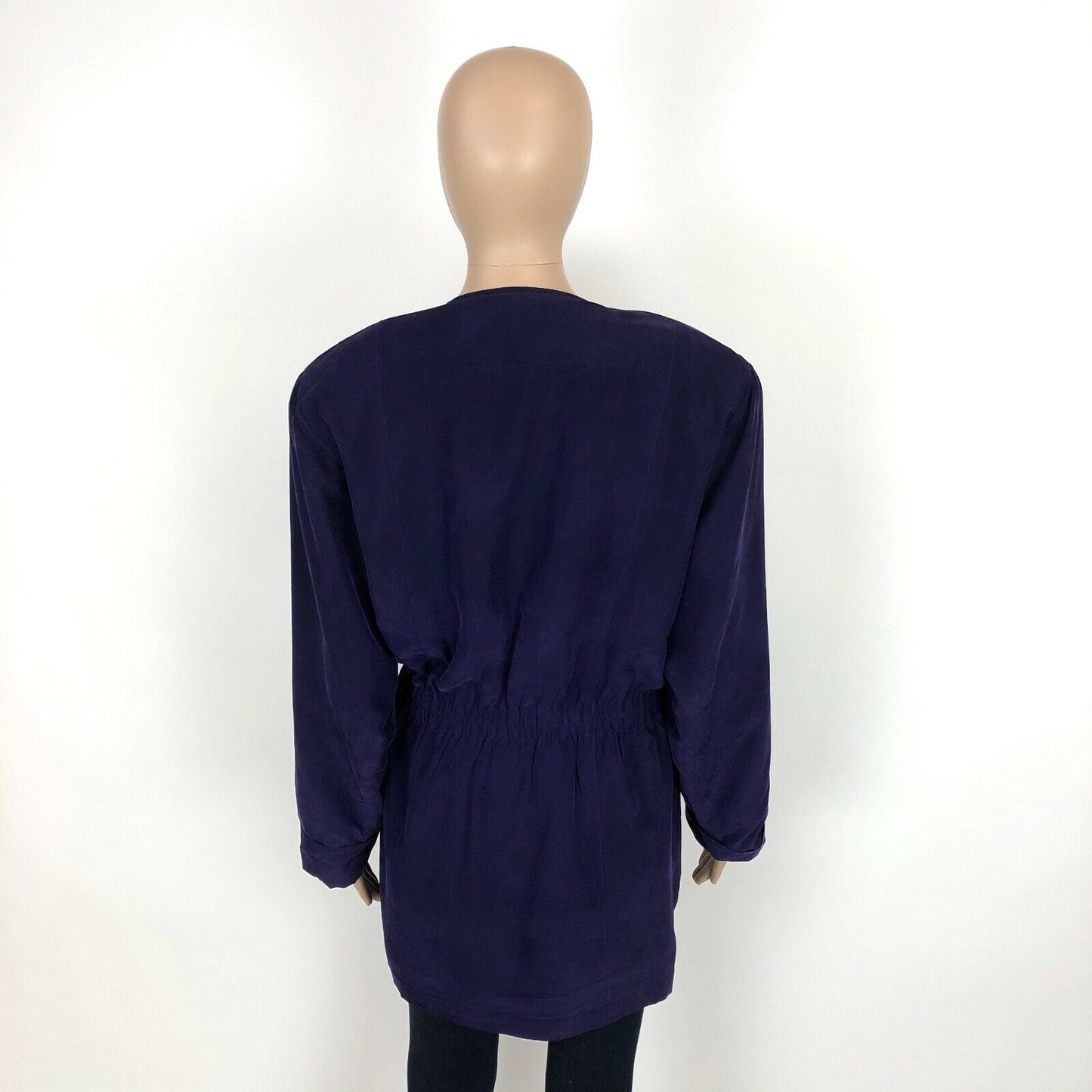 Gerry Weber 100% Silk Vintage Purple Jacket Size EUR 40 US 10 UK 12