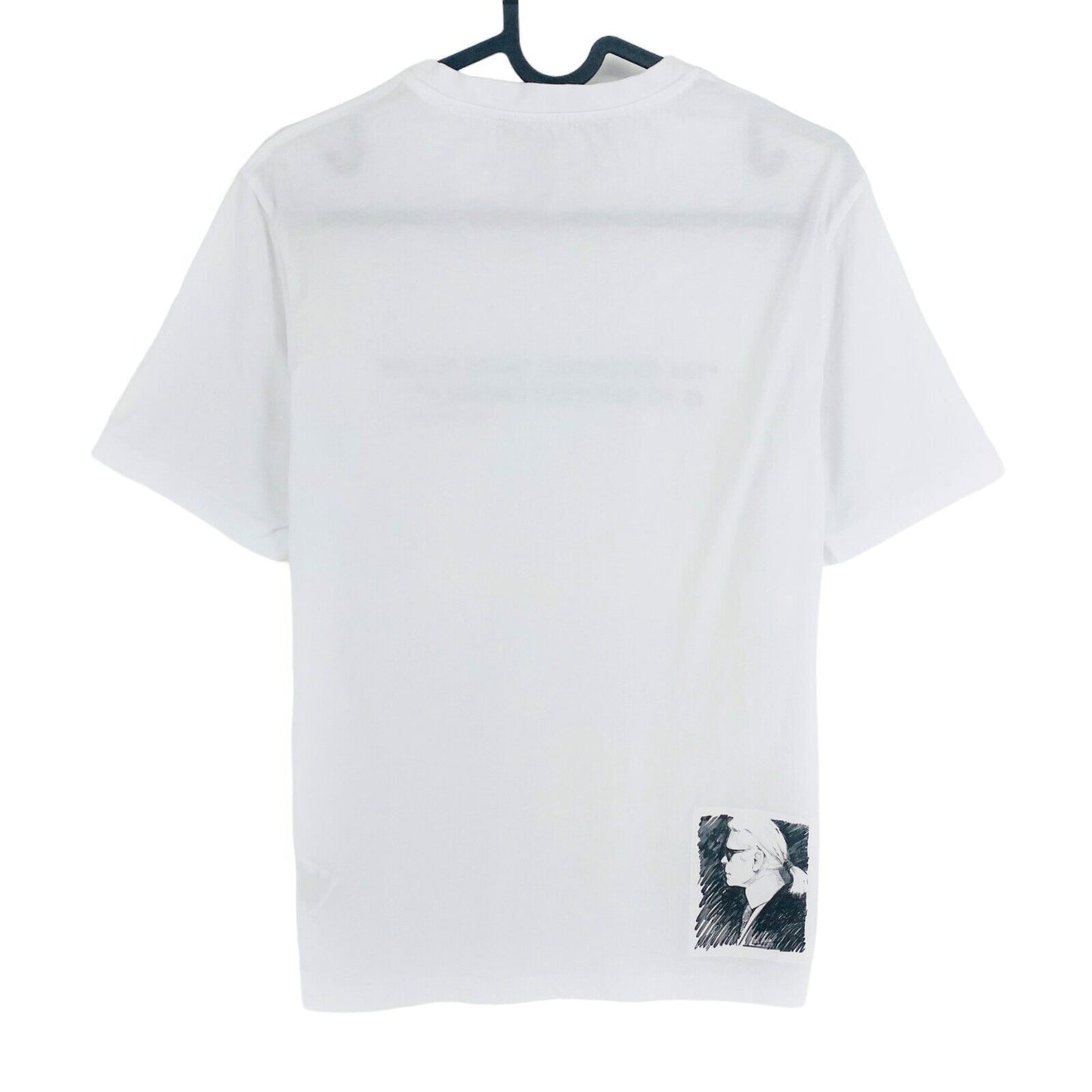 Karl Lagerfeld White Crew Neck T-Shirt Top Size XS