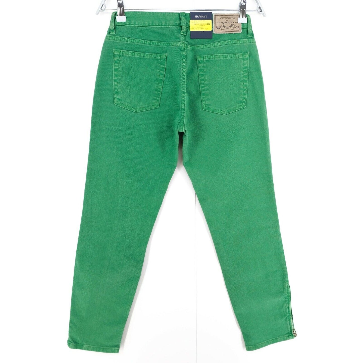 GANT Green Kelly Cropped Twill Pantalon Jeans Taille W29 L26.5