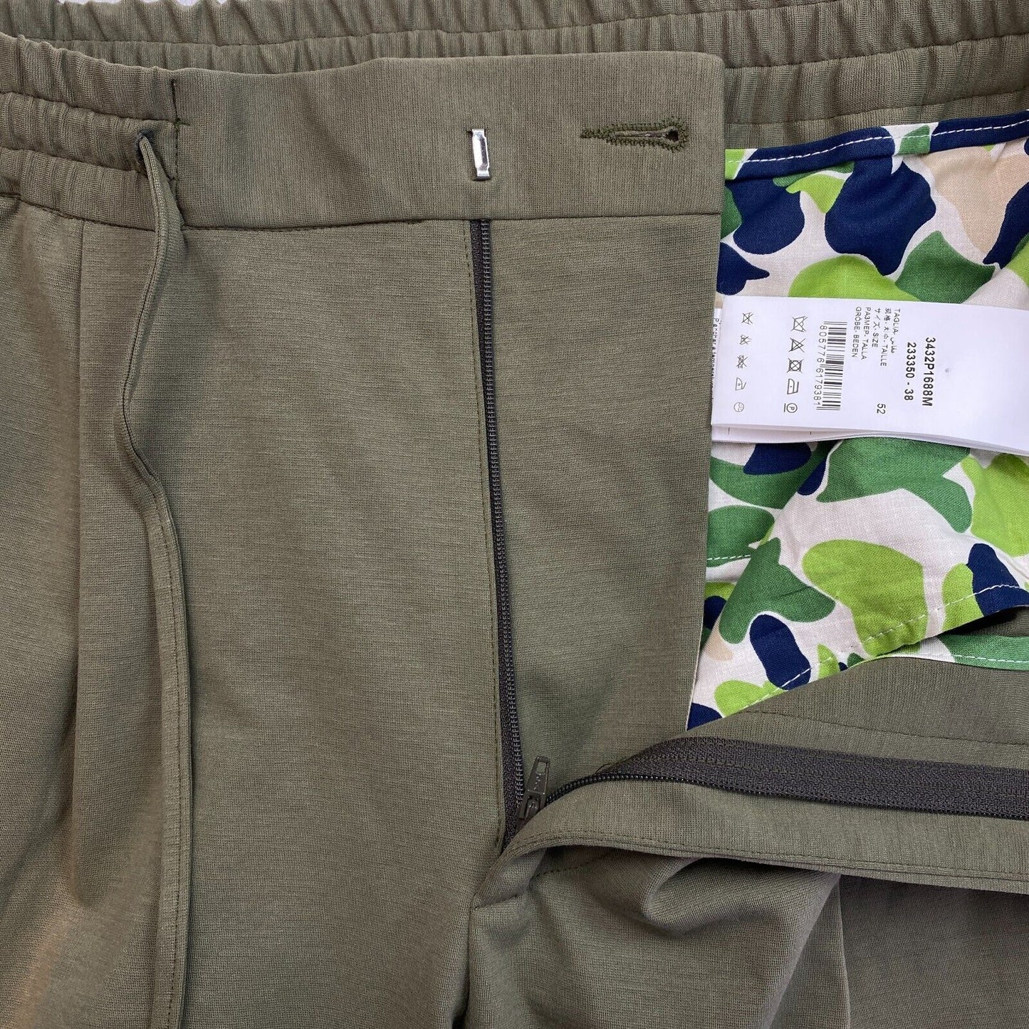 MANUEL RITZ Green Jersey Jogging Pants Trousers Size EU 52 UK/US 42