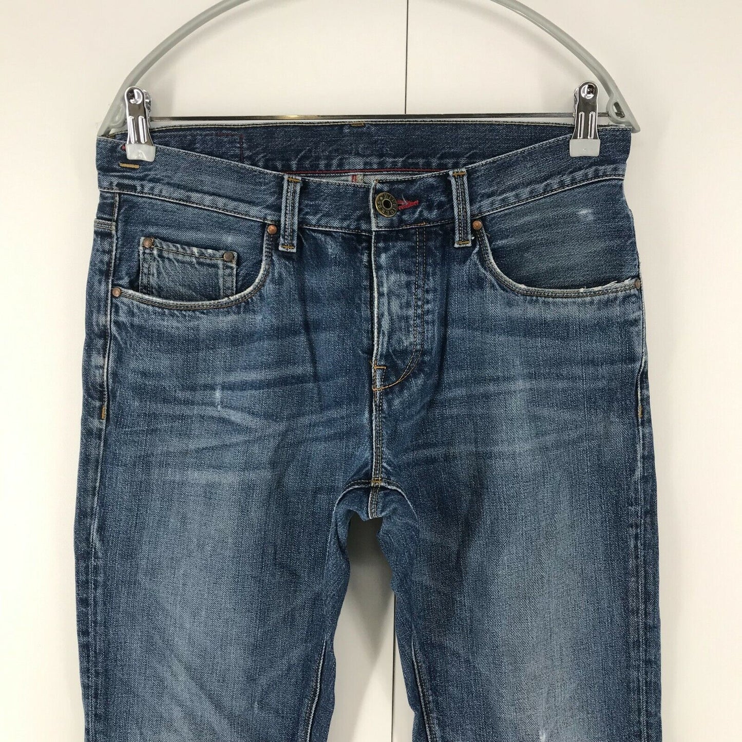 Tommy Hilfiger Blue Regular Straight Fit Jeans W32 L34