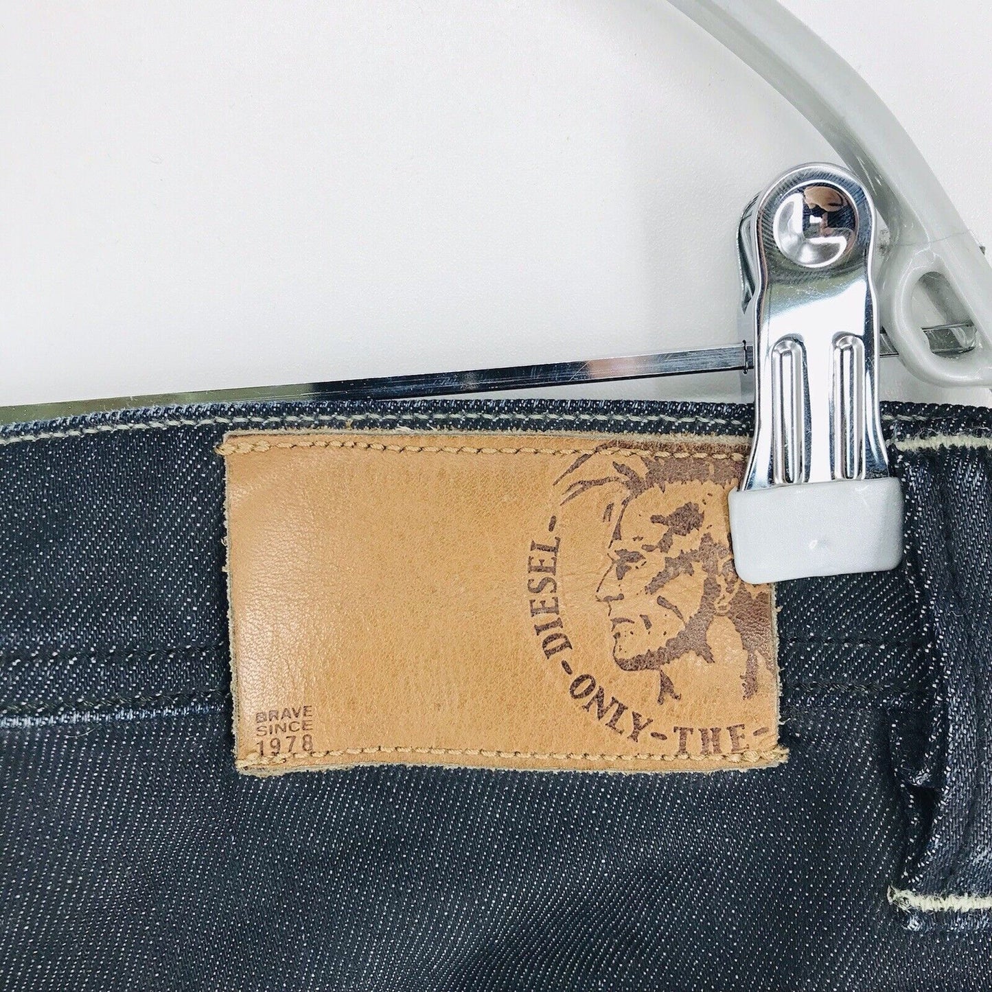 Diesel PADDOM Jean slim stretch gris foncé W30 L29 fabriqué en Italie