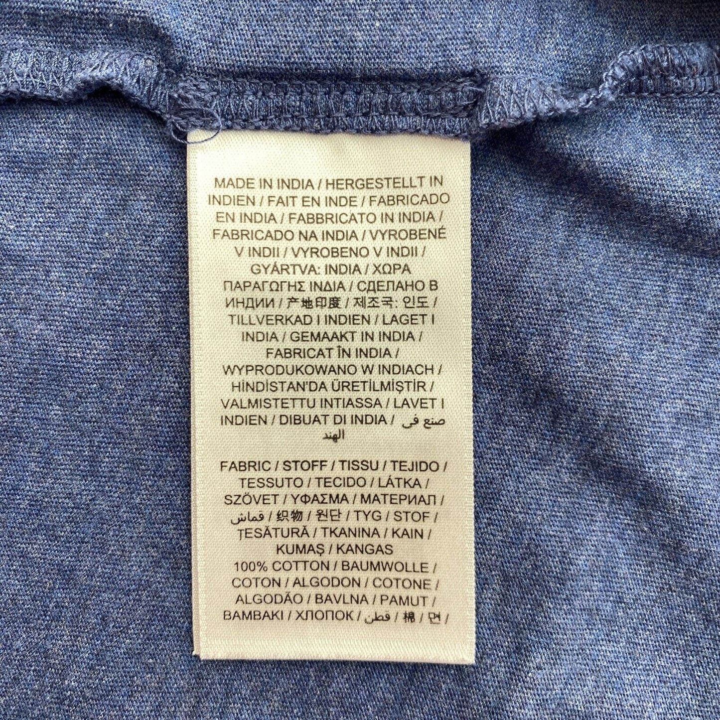 GANT Blau Original Rundhals-T-Shirt Größe L