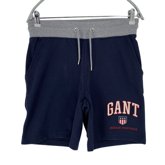 GANT Dark Blue Regular Fit Sweat Shorts Size S