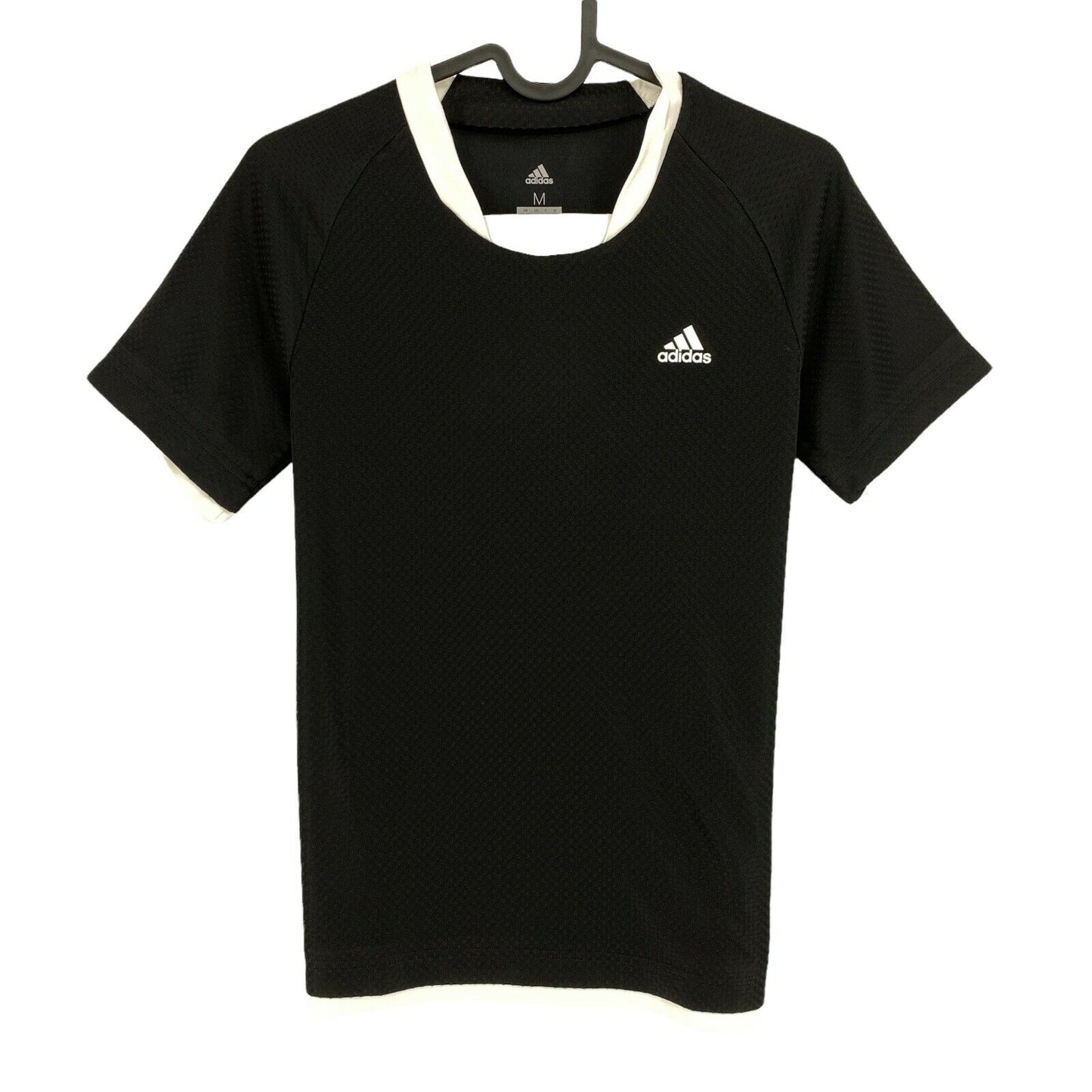 Adidas Climalite Youth Boys Black X Jersey Crew Neck T Shirt Size 11 - 12 Years