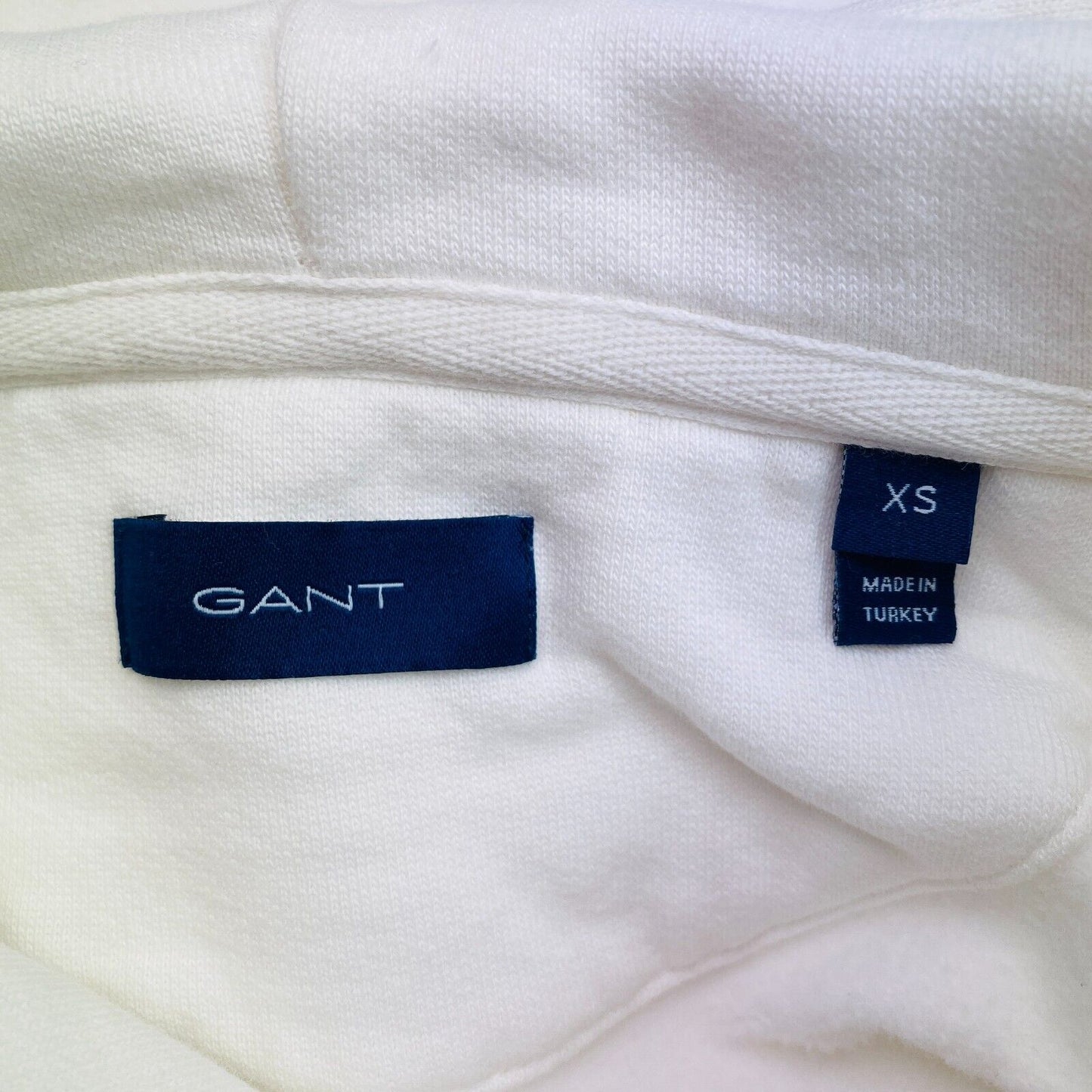 GANT Women White Icon G Essential Hoodie Jumper Sweater Size XS