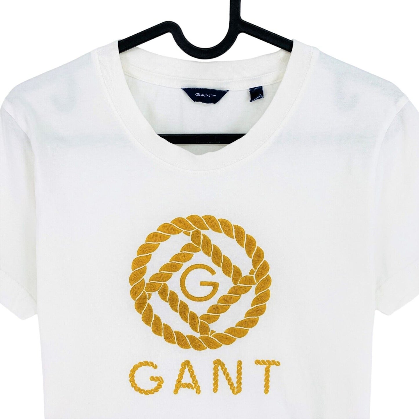 GANT White Rope Icon Crew Neck T Shirt Size S