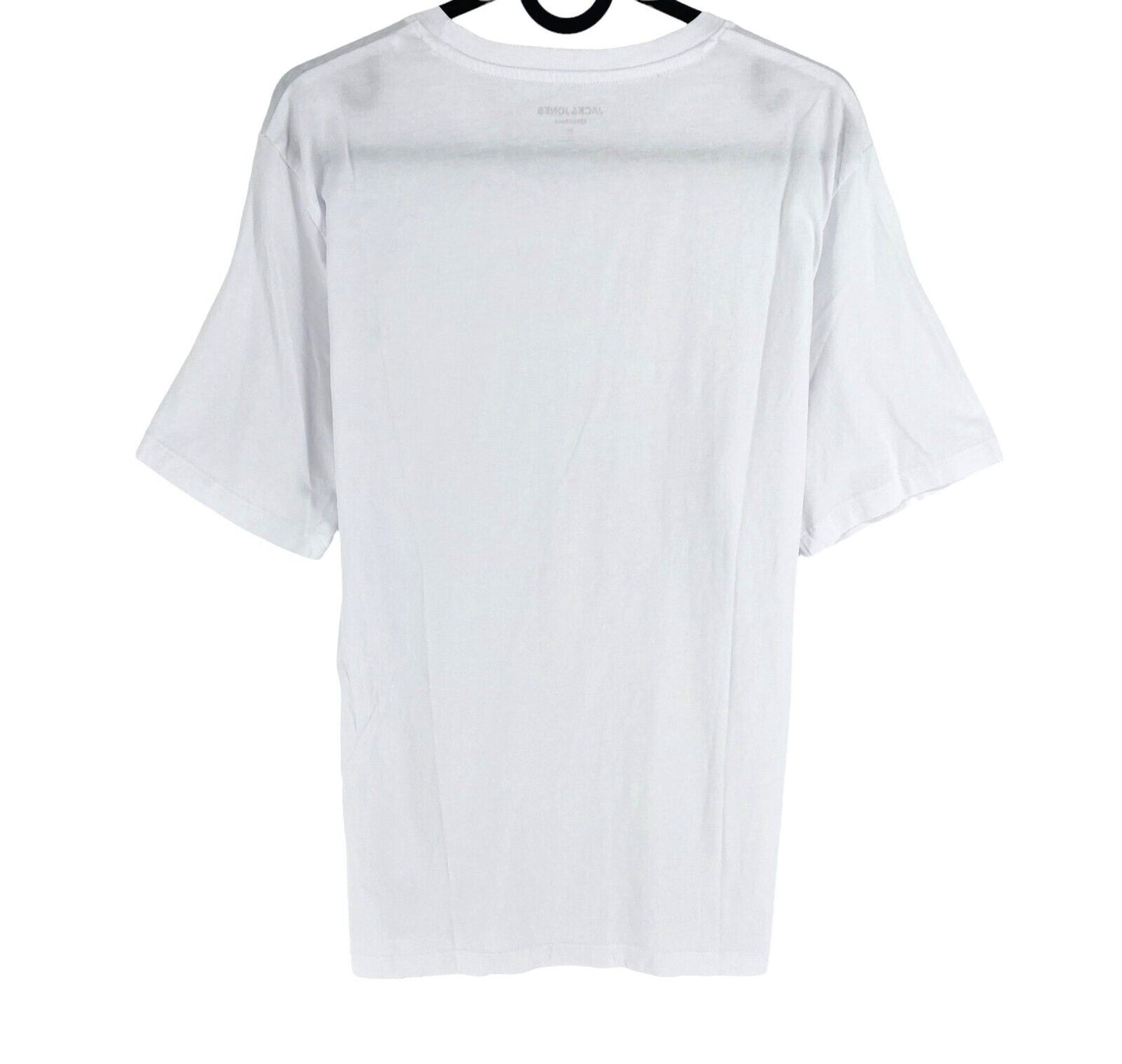 Jack & Jones Men White Basic Crew Neck Short Sleeves T-Shirt Size M