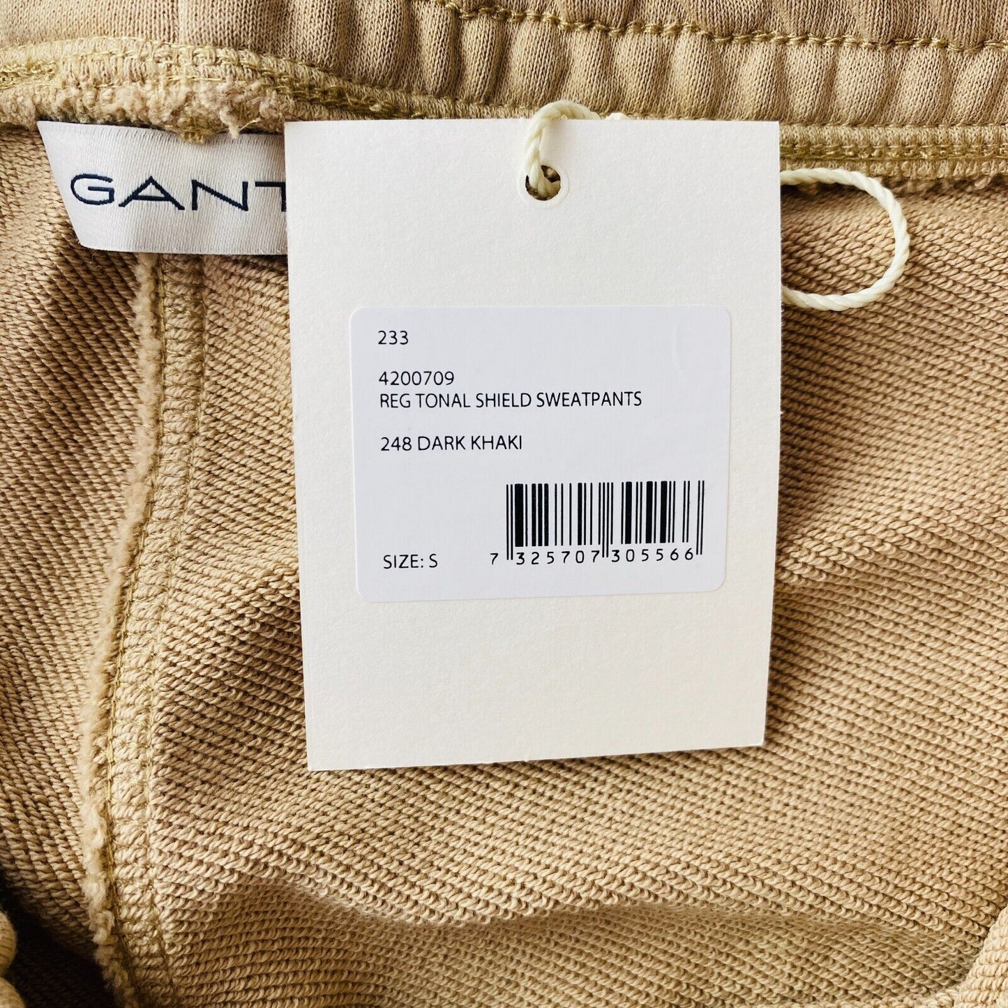 GANT Women Beige Regular Fit Sweatpants Trousers Size S