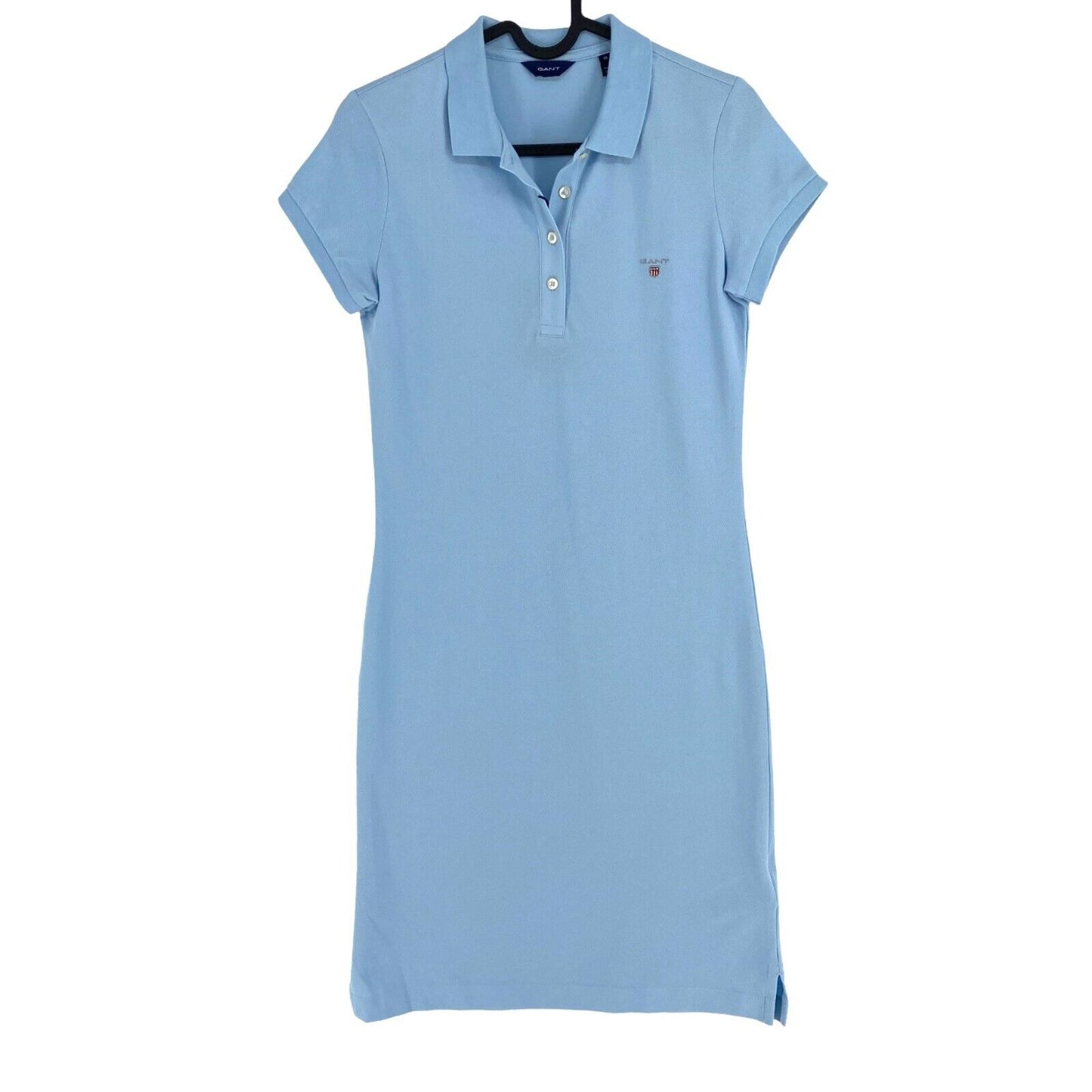 GANT Women Light Blue Original Pique SS Polo Shirt Dress Size XS