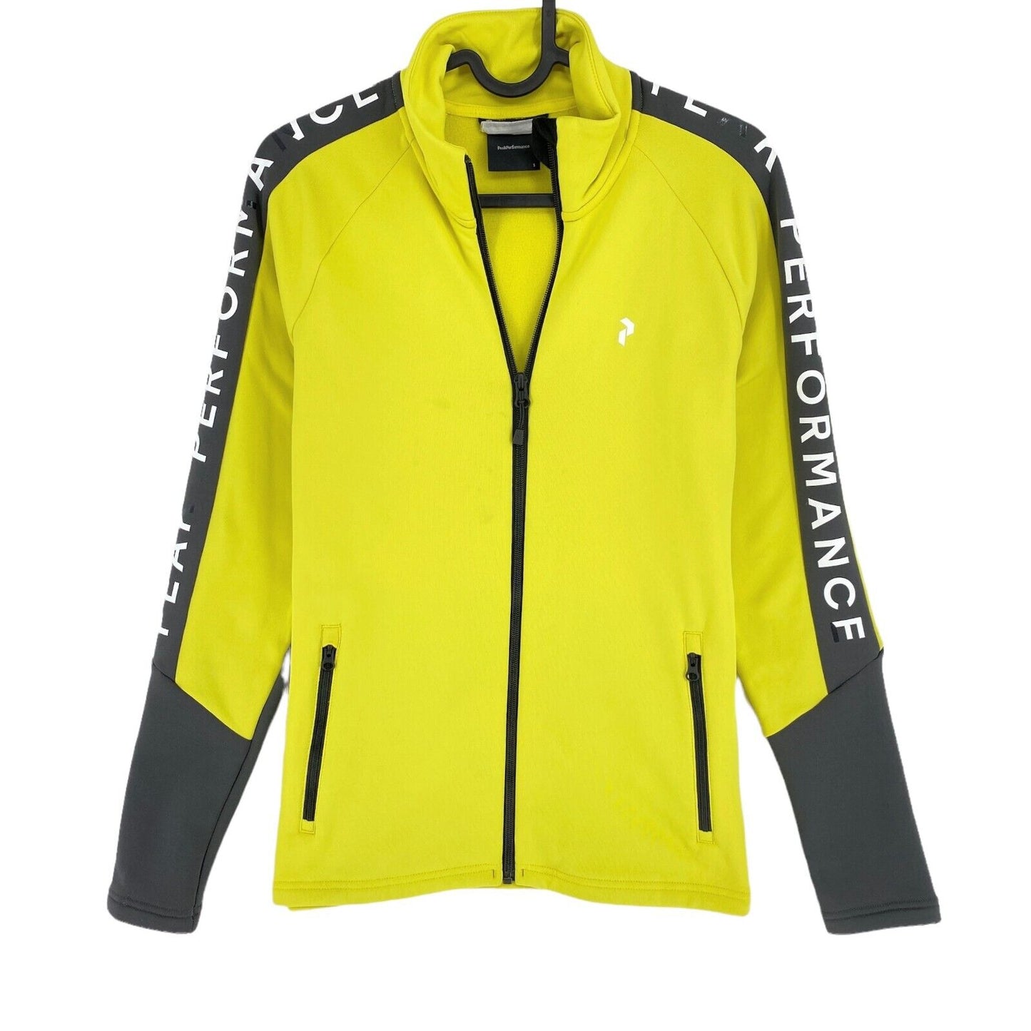 Peak Performance Yellow Rider Pulloverjacke mit durchgehendem Reißverschluss, Größe S