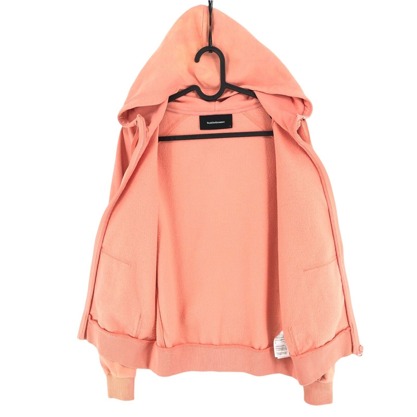 PEAK PERFORMANCE Rose à capuche Full Zip Ground Sweater Jumper Coat Taille S