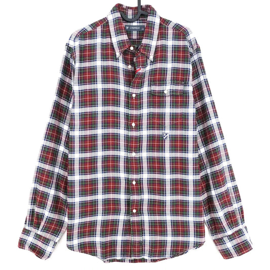 Daniel Cremieux Mens Red Check New Castle Shirt Size L