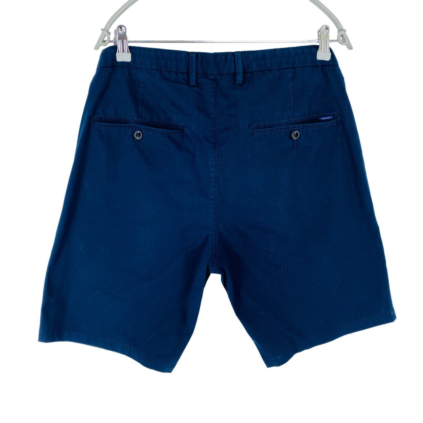 GANT Mens Dark Blue Slim Fit Chino Shorts Size W35