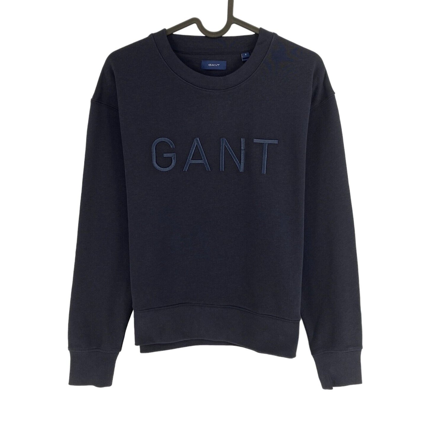 GANT Bleu marine Tonal Logo Crew Neck Sweater Jumper Taille S