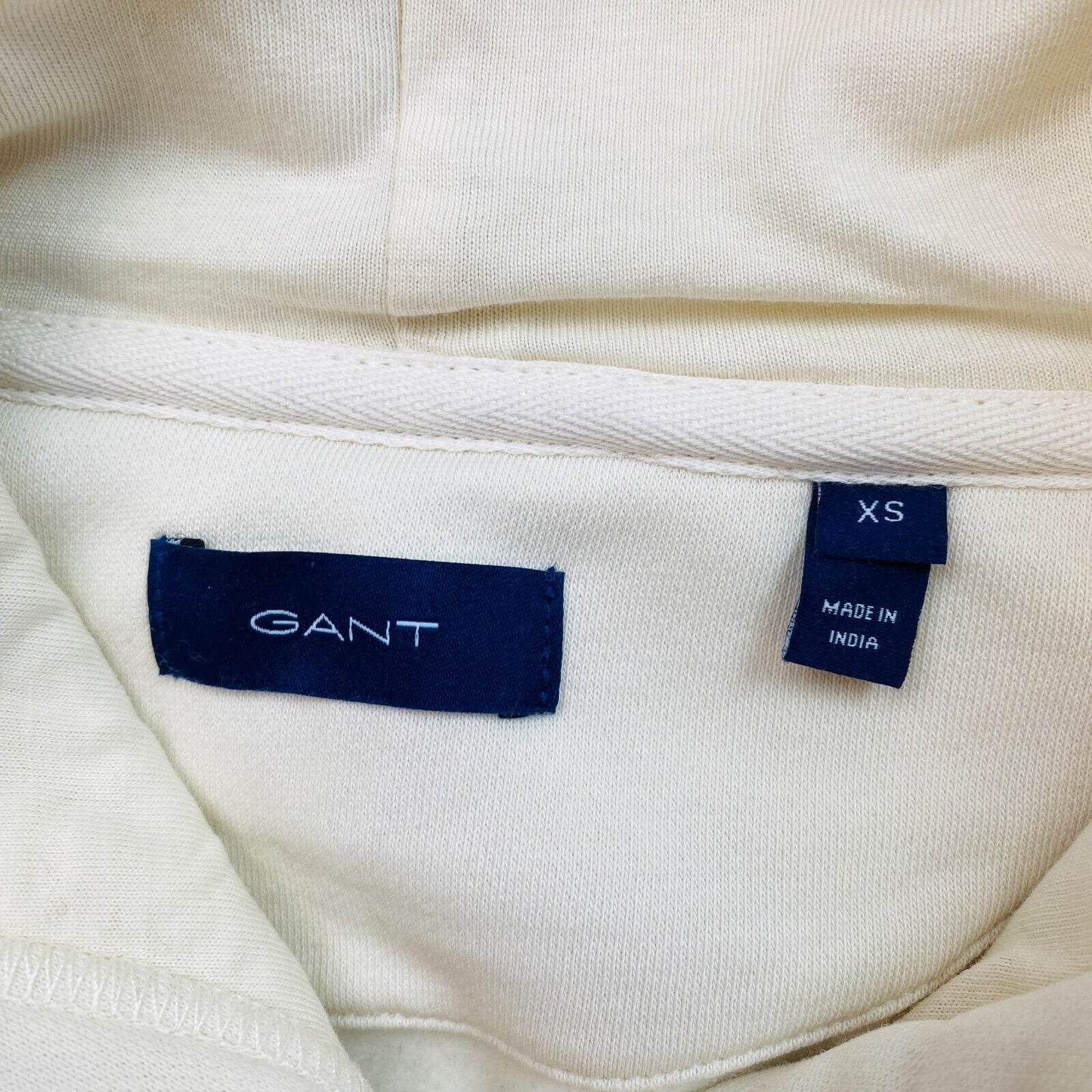 GANT Beige Crest Shield Hoodie Sweater Pullover Size XS