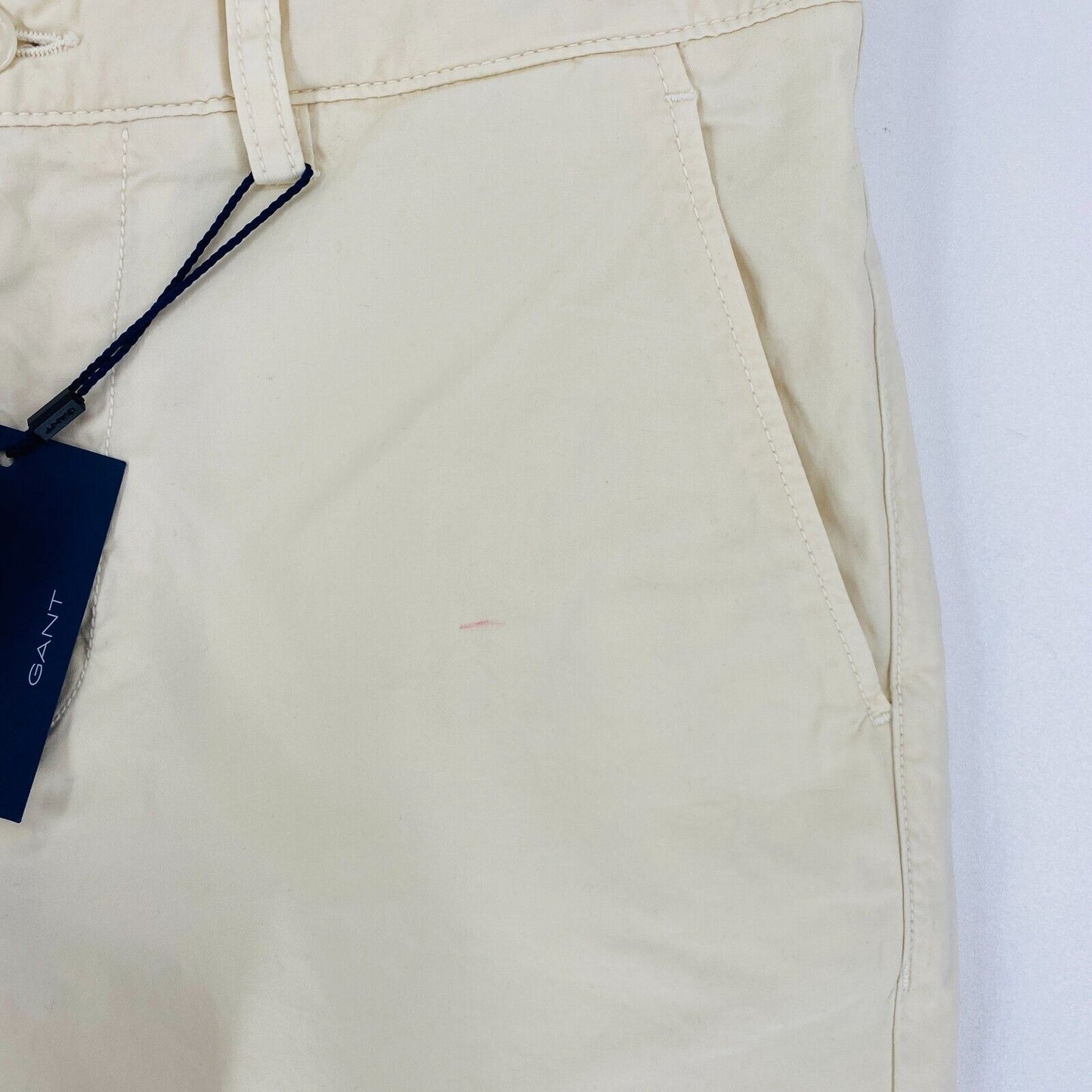 GANT ALLISTER Light Beige Stretch Regular Fit Chino Shorts W32