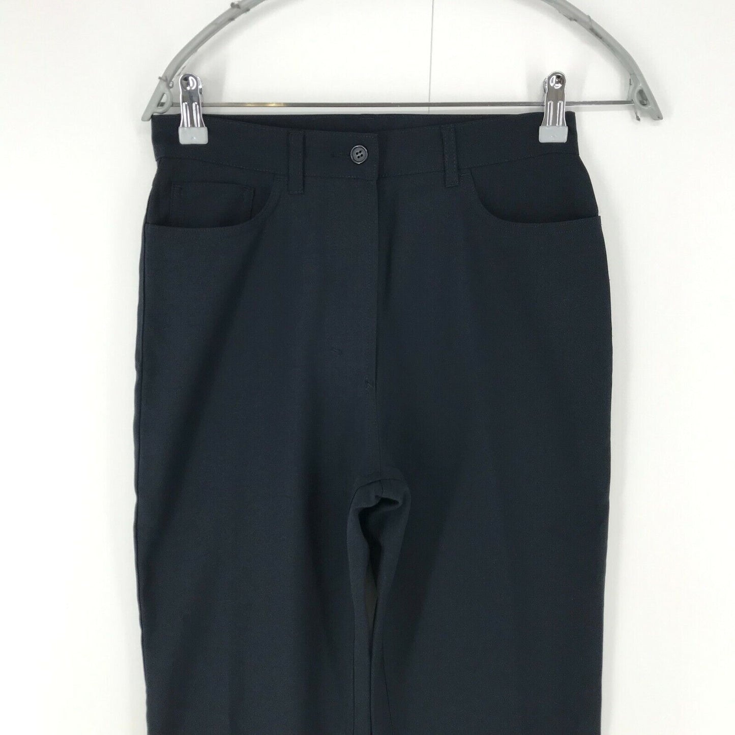 UNITED COLORS OF BENETTON Women Dark Blue Regular Tapered Fit Trousers EU 42 W27