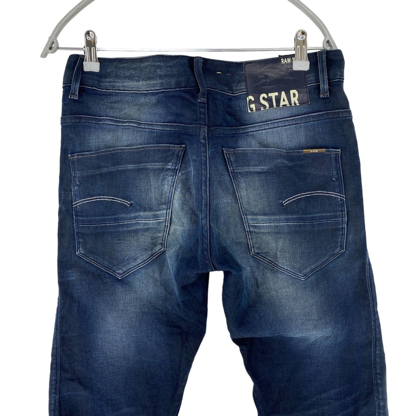 G-STAR ARC femme bleu foncé coupe ample fuselée jean W27 L32