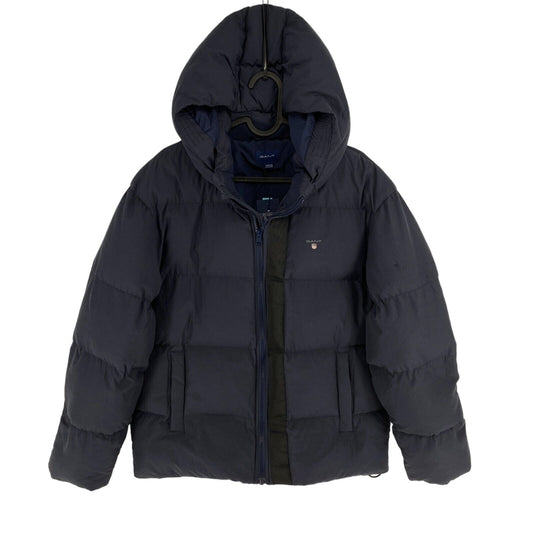 GANT Boys Navy Blue Original Padded Hooded Coat Size 13-14 Years 158/164 cm