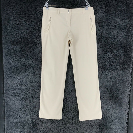 MARINA YACHTING Beige Regular Straight Fit Chino Trousers Size EUR 48 W34