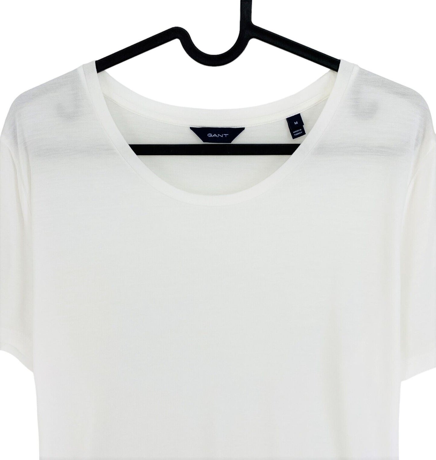 GANT White Lightweight Crew Neck T Shirt Size M