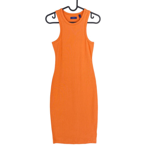 GANT Girls Orange Slim Fit Tank Top Dress Size 146/152 cm 11-12 Years