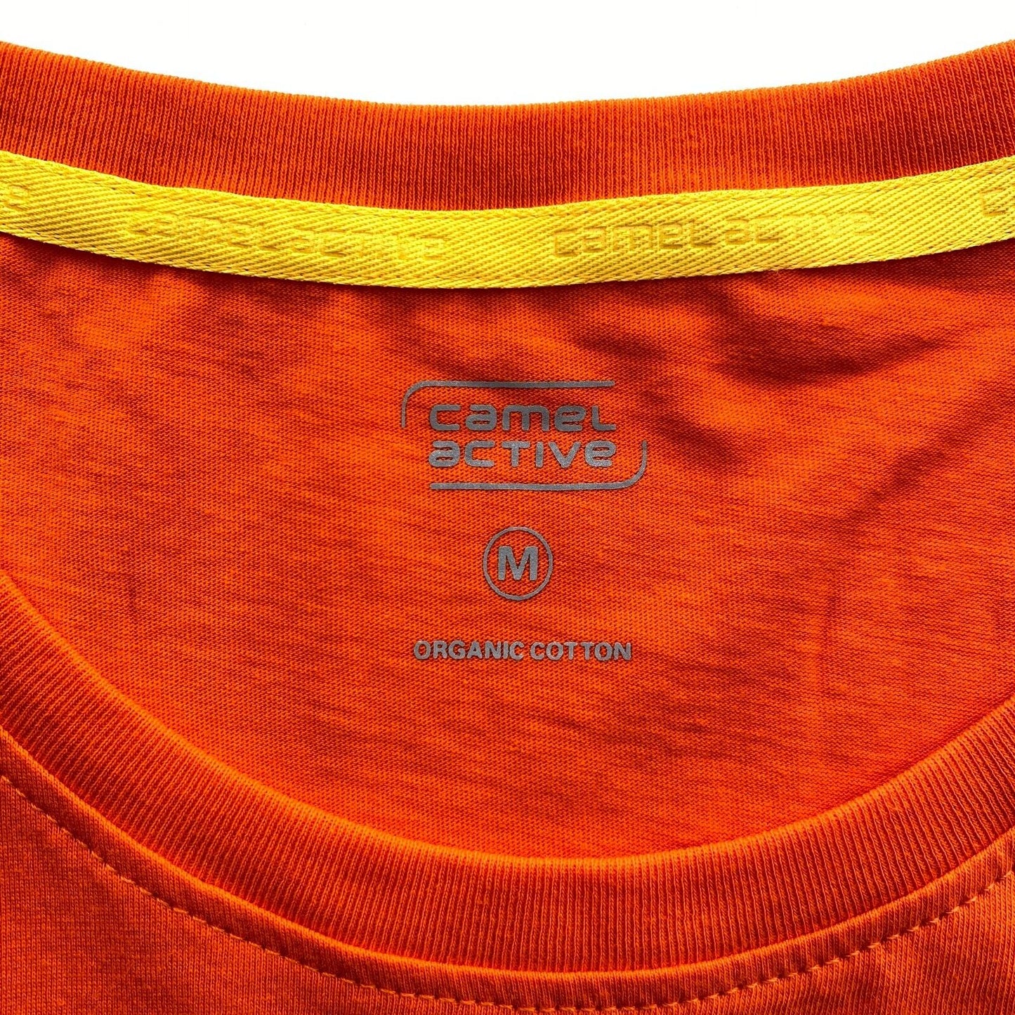 CAMEL ACTIVE T-shirt col rond orange taille M