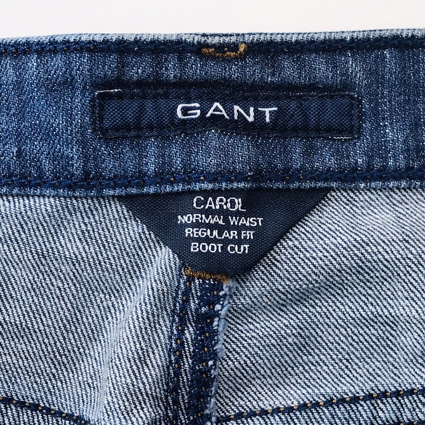 RRP €149 GANT CAROL Women Blue Stretch Regular Bootcut Fit Cropped Jeans W27